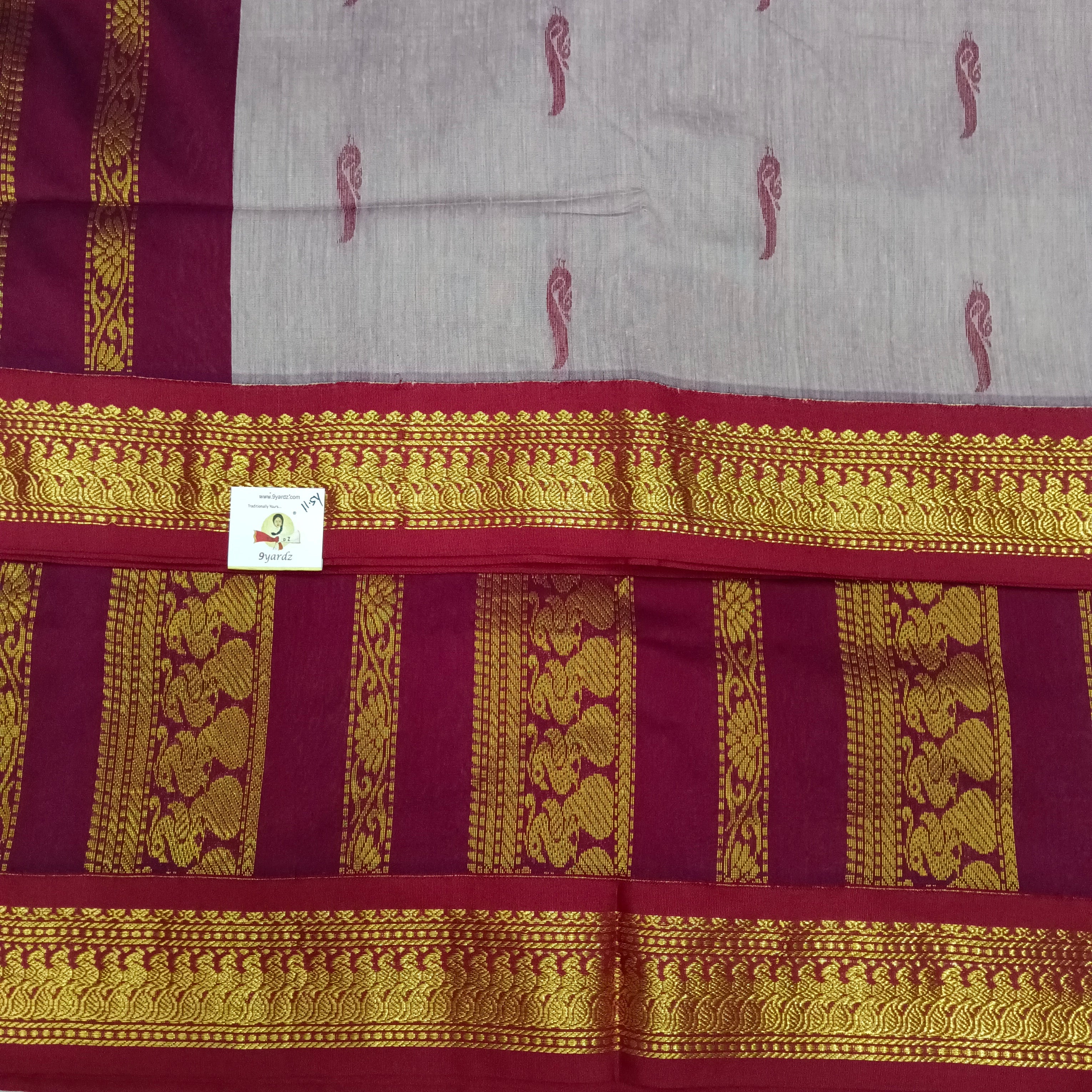 Kalyani cotton 11.5yardz(10.8mtrs)