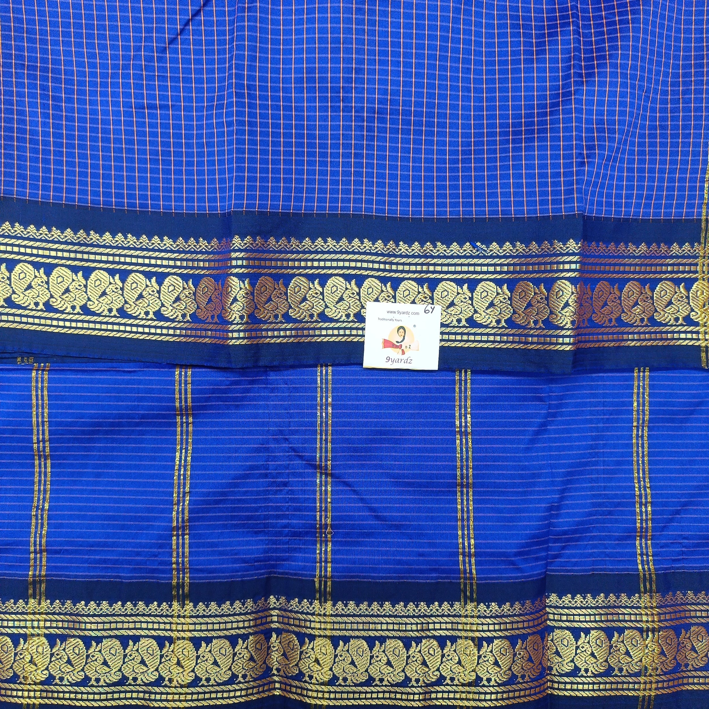 Rich Poly Silk 6yardz checked