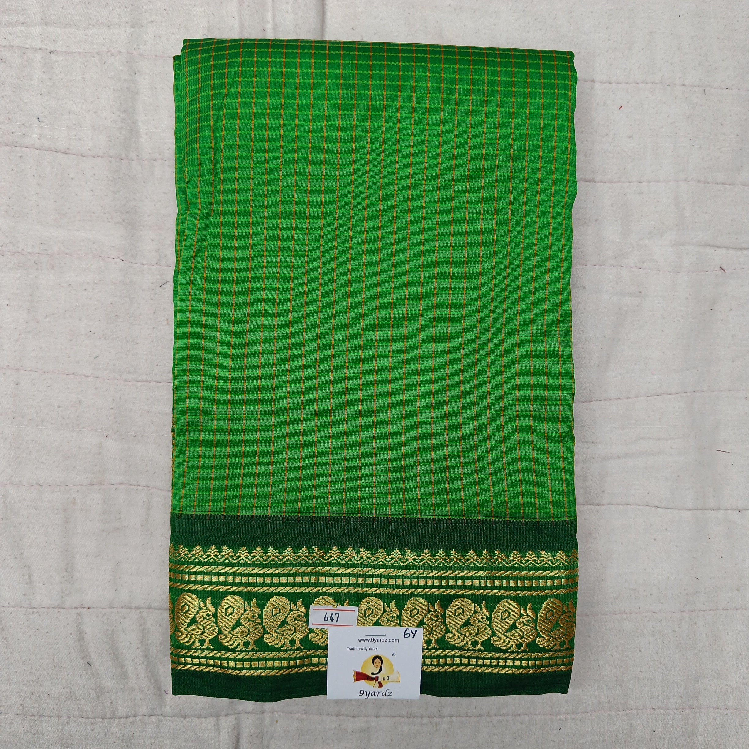 Rich Poly Silk 6yardz checked