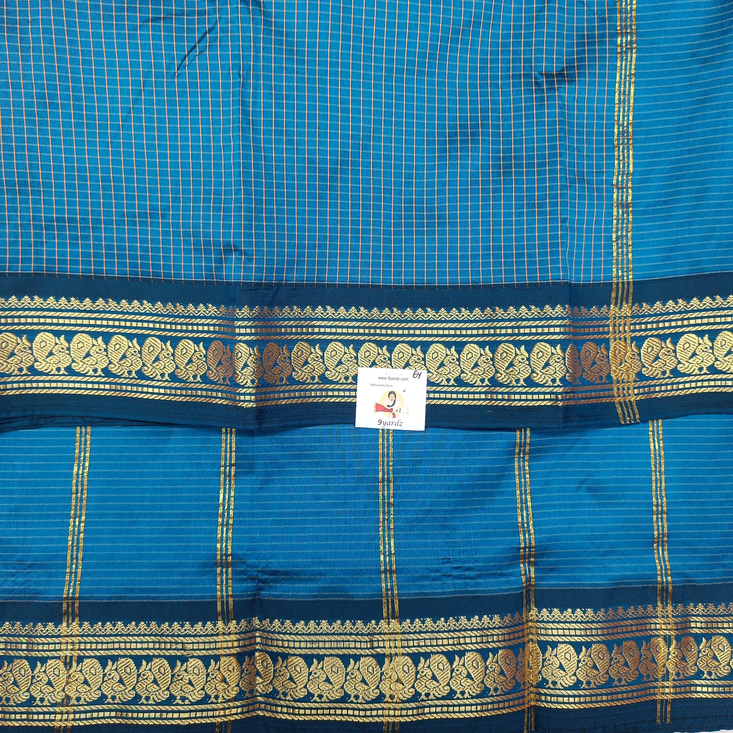 Rich Poly Silk 6yardz checked