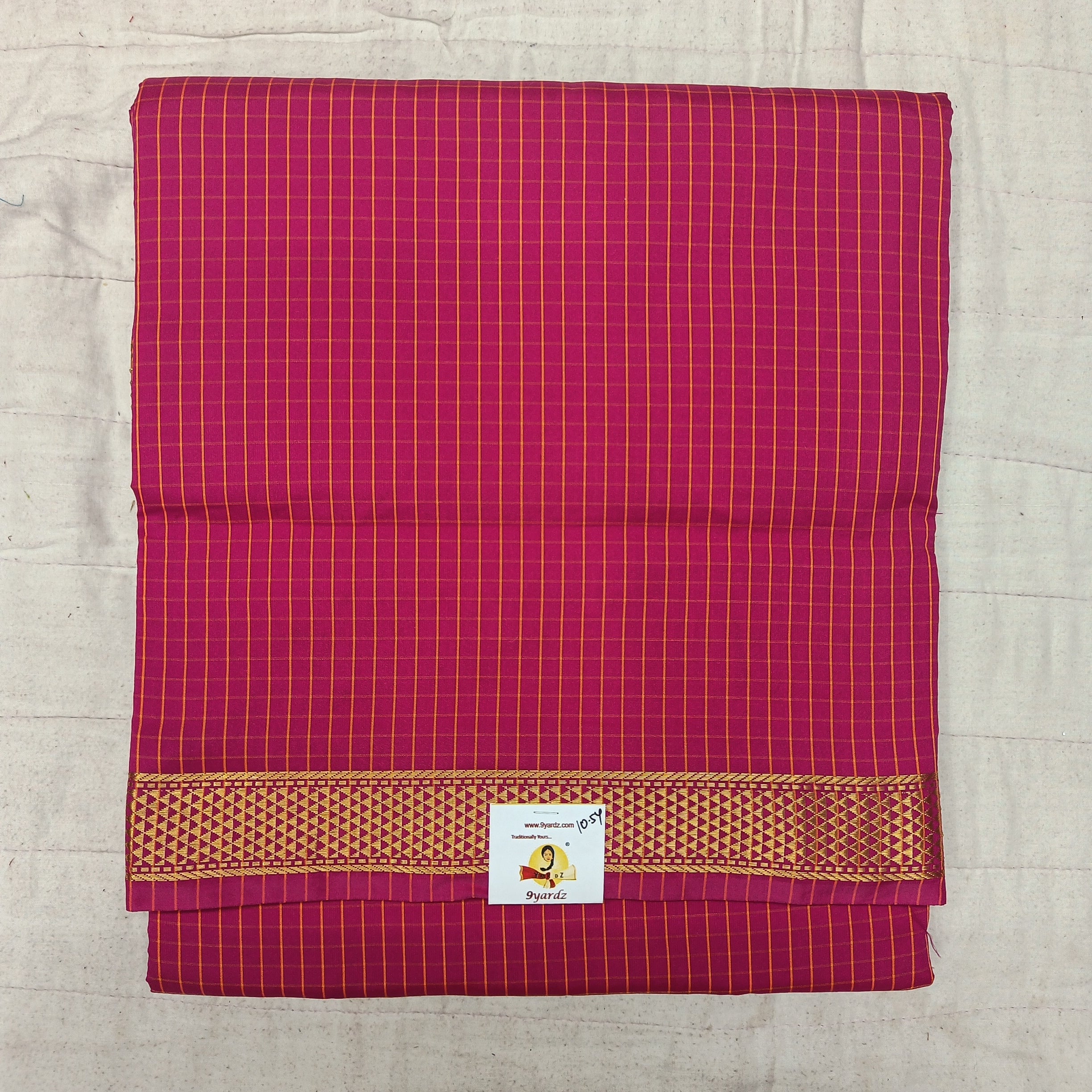 Poly silk 10.5yards madisar checked