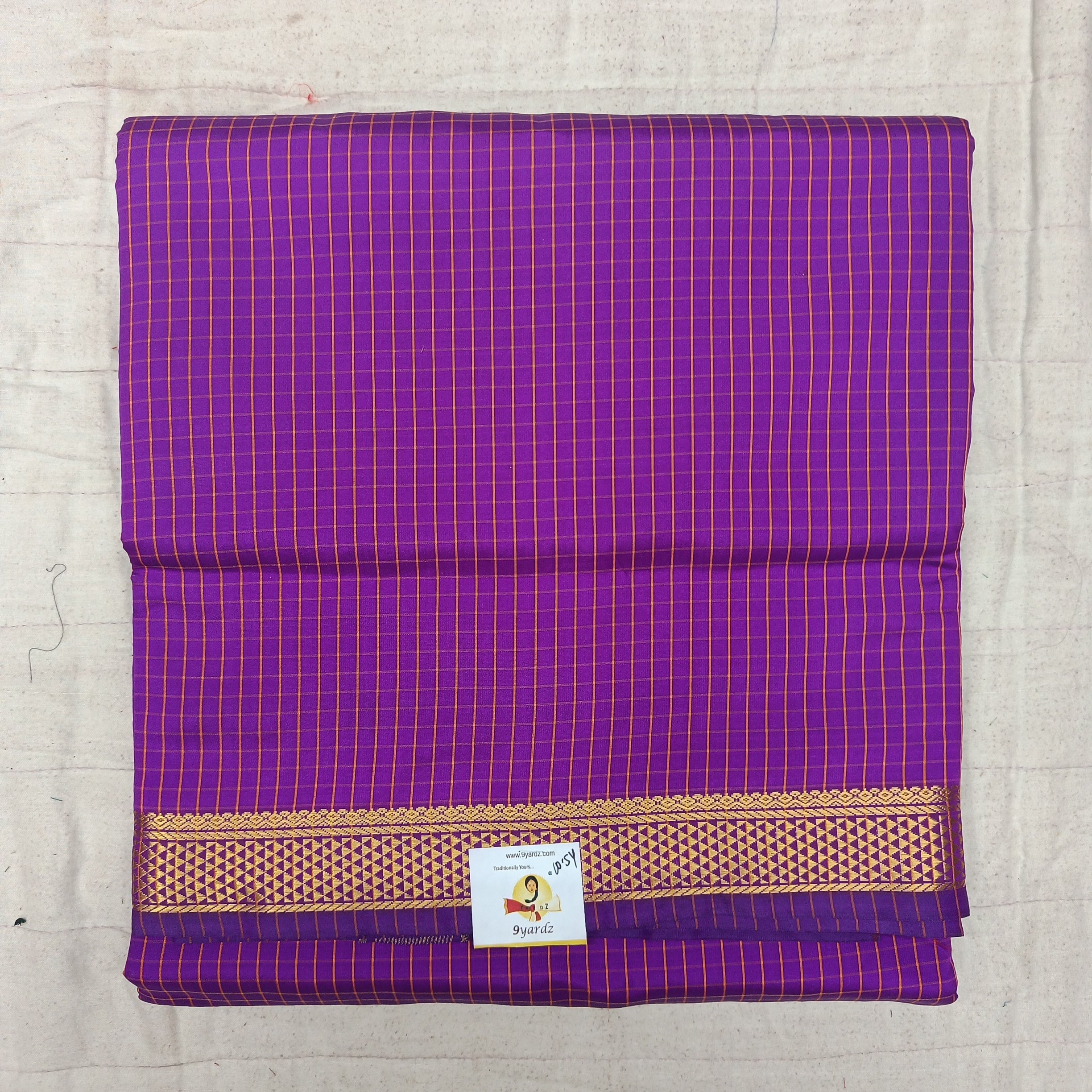 Poly silk 10.5yards madisar checked