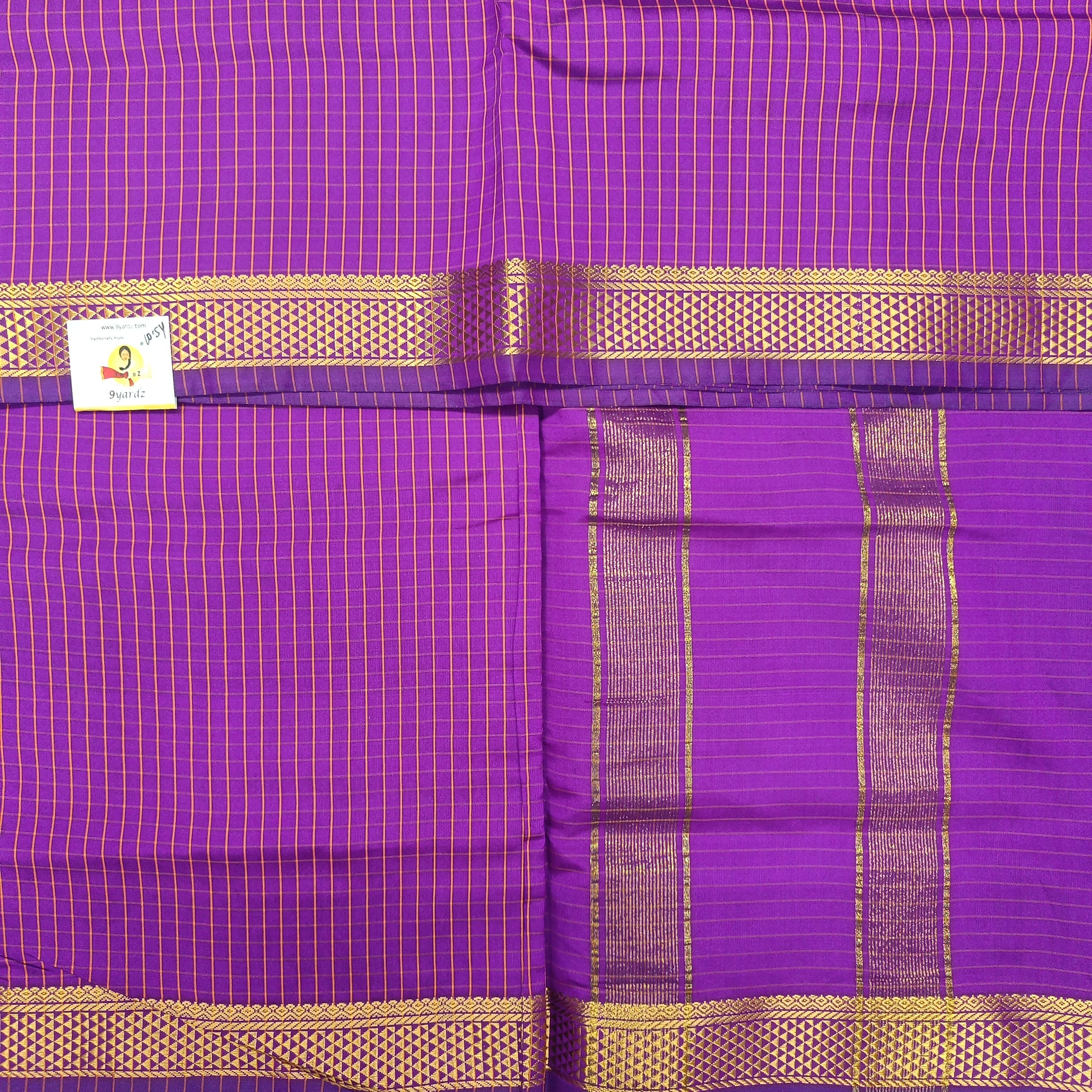 Poly silk 10.5yards madisar checked
