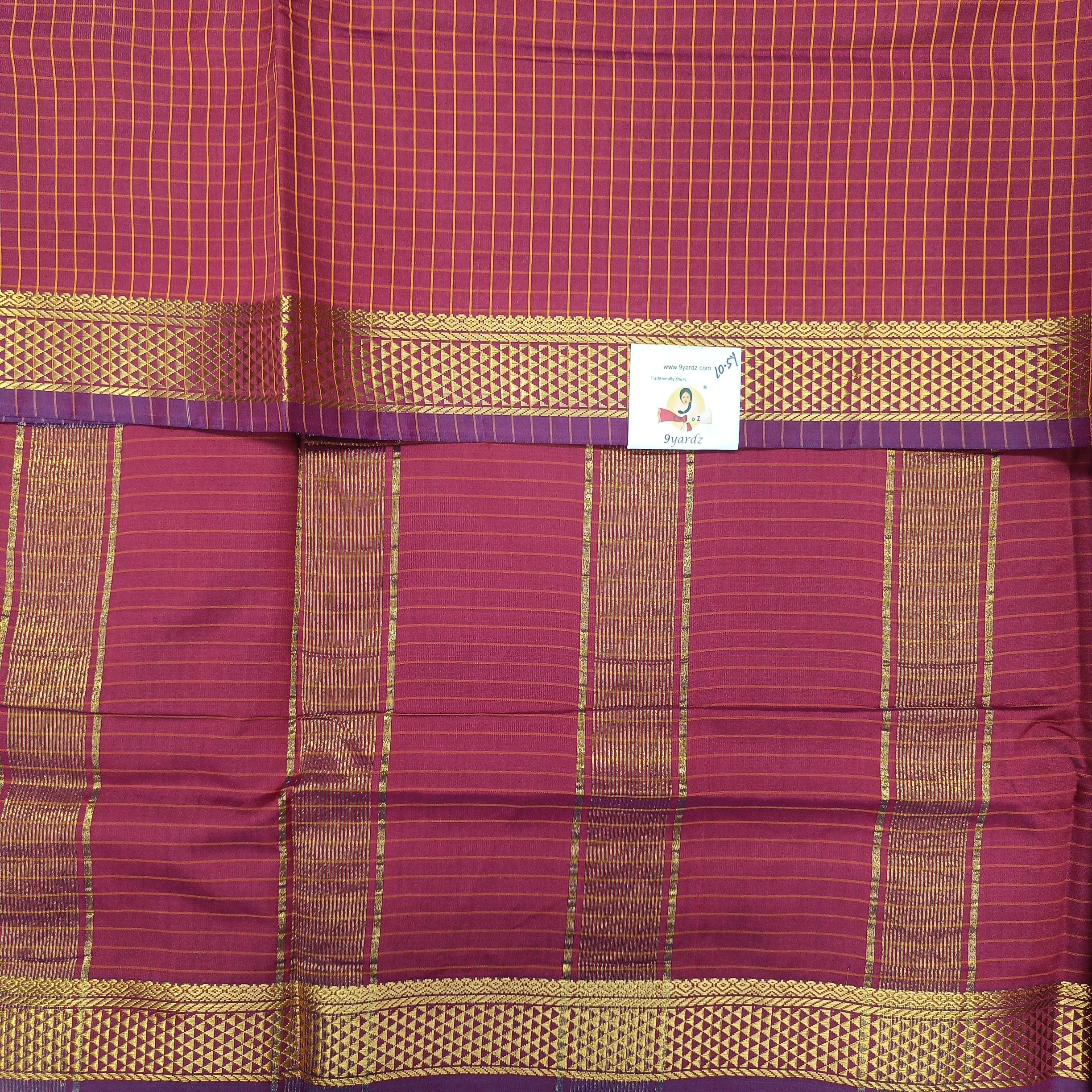 Poly silk 10.5yards madisar checked