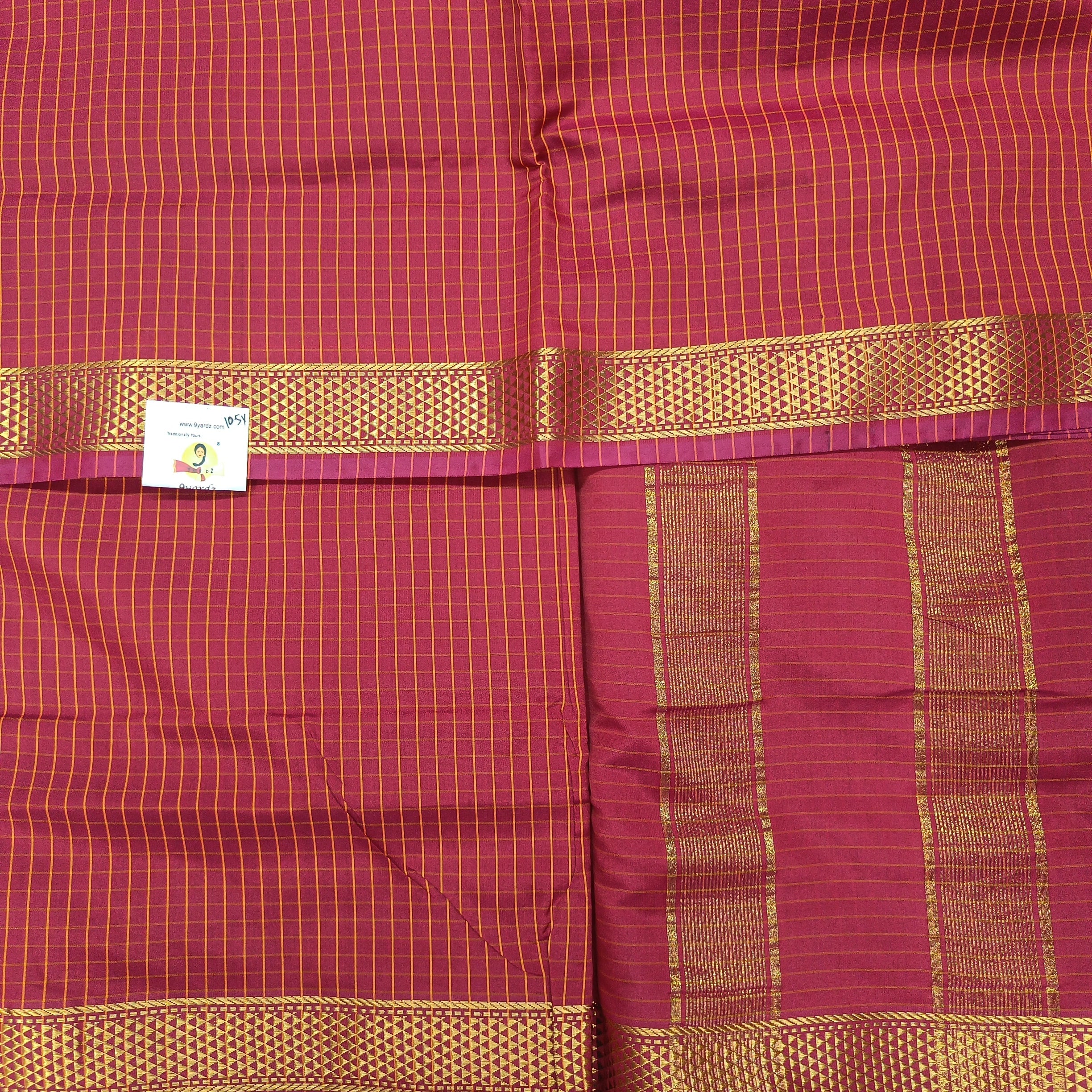 Poly silk 10.5yards madisar checked