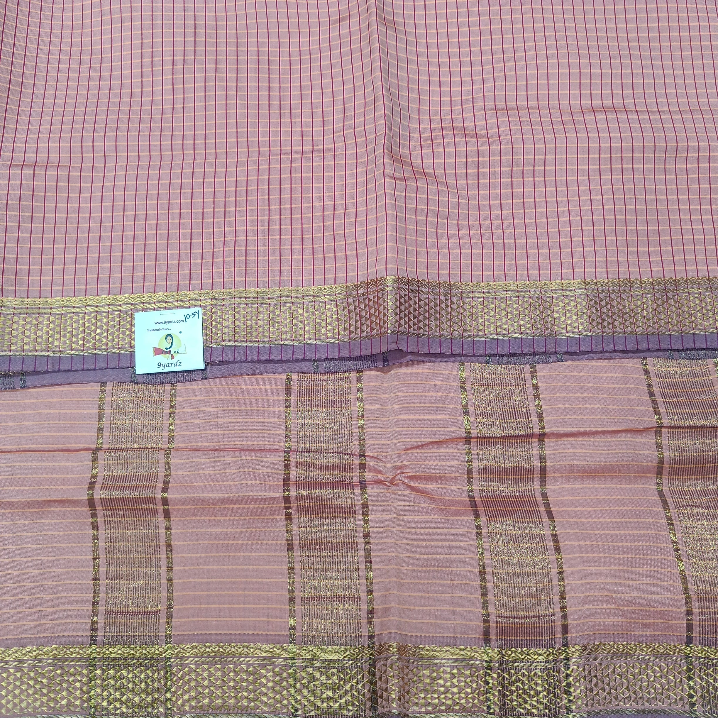 Poly silk 10.5yards madisar checked