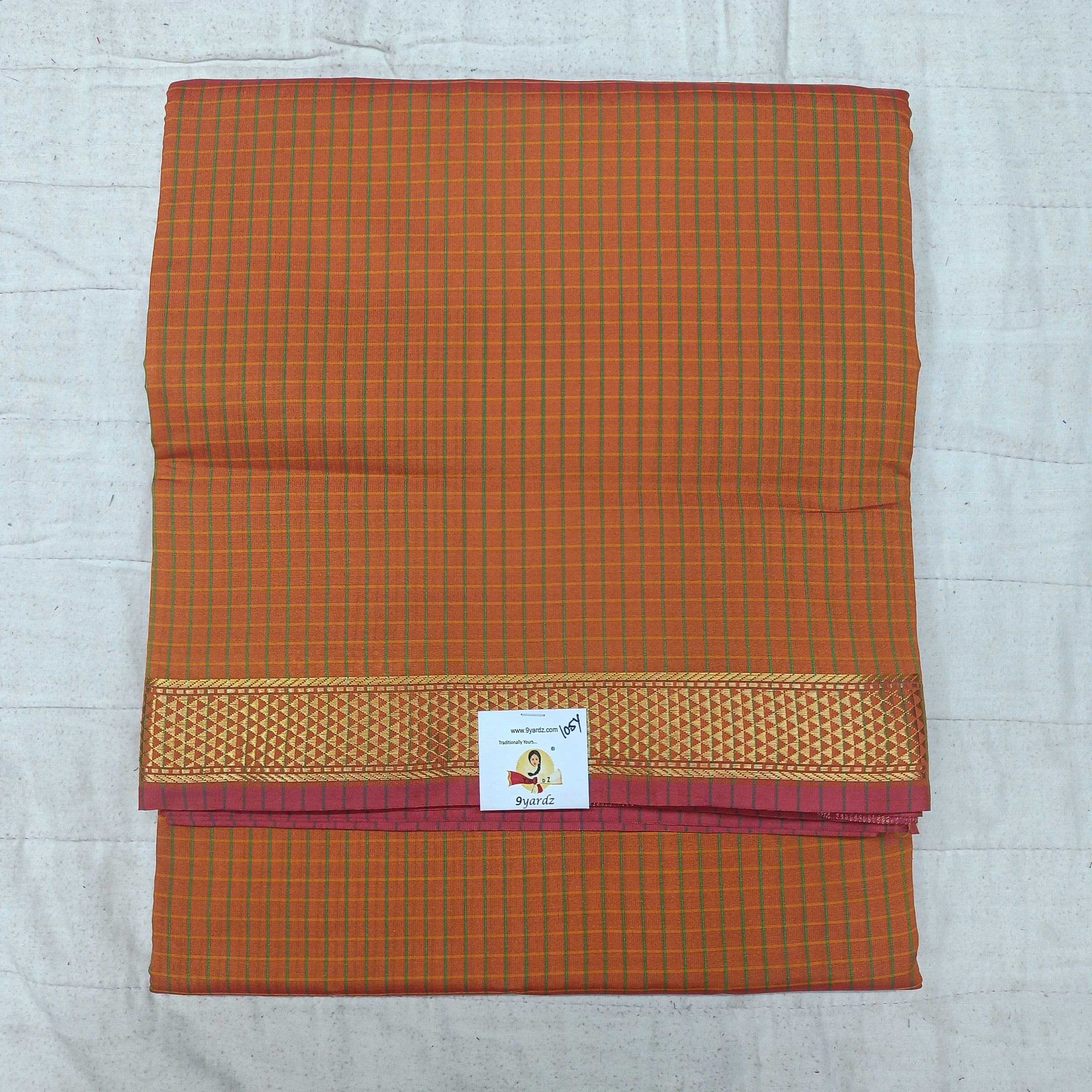 Poly silk 10.5yards madisar checked