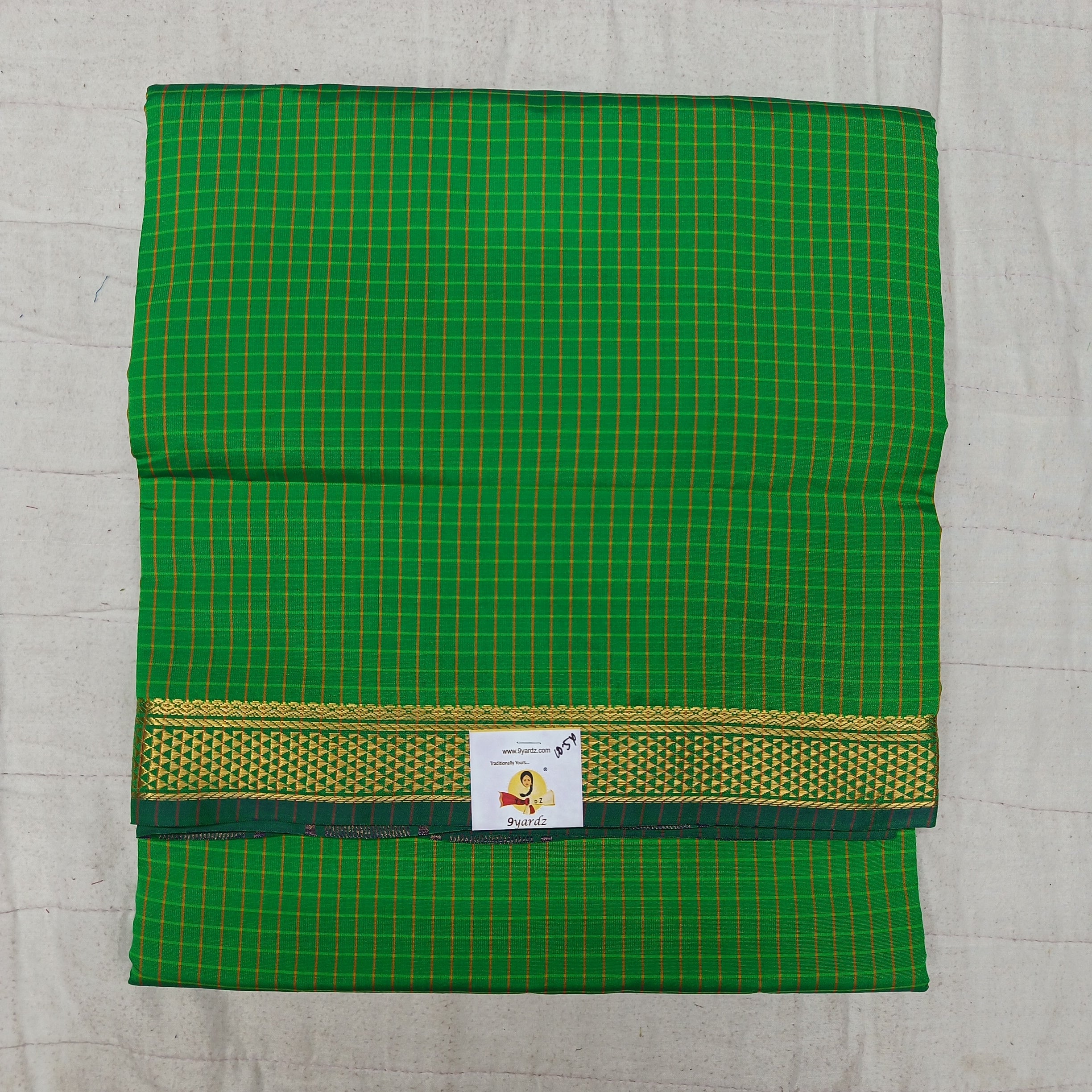 Poly silk 10.5yards madisar checked