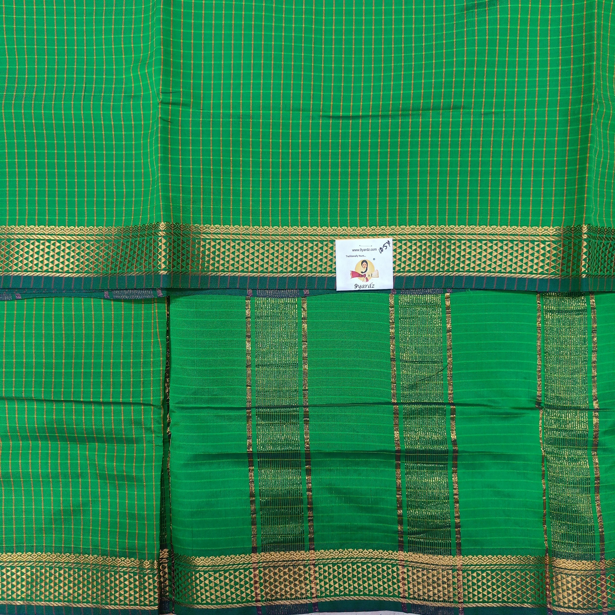 Poly silk 10.5yards madisar checked