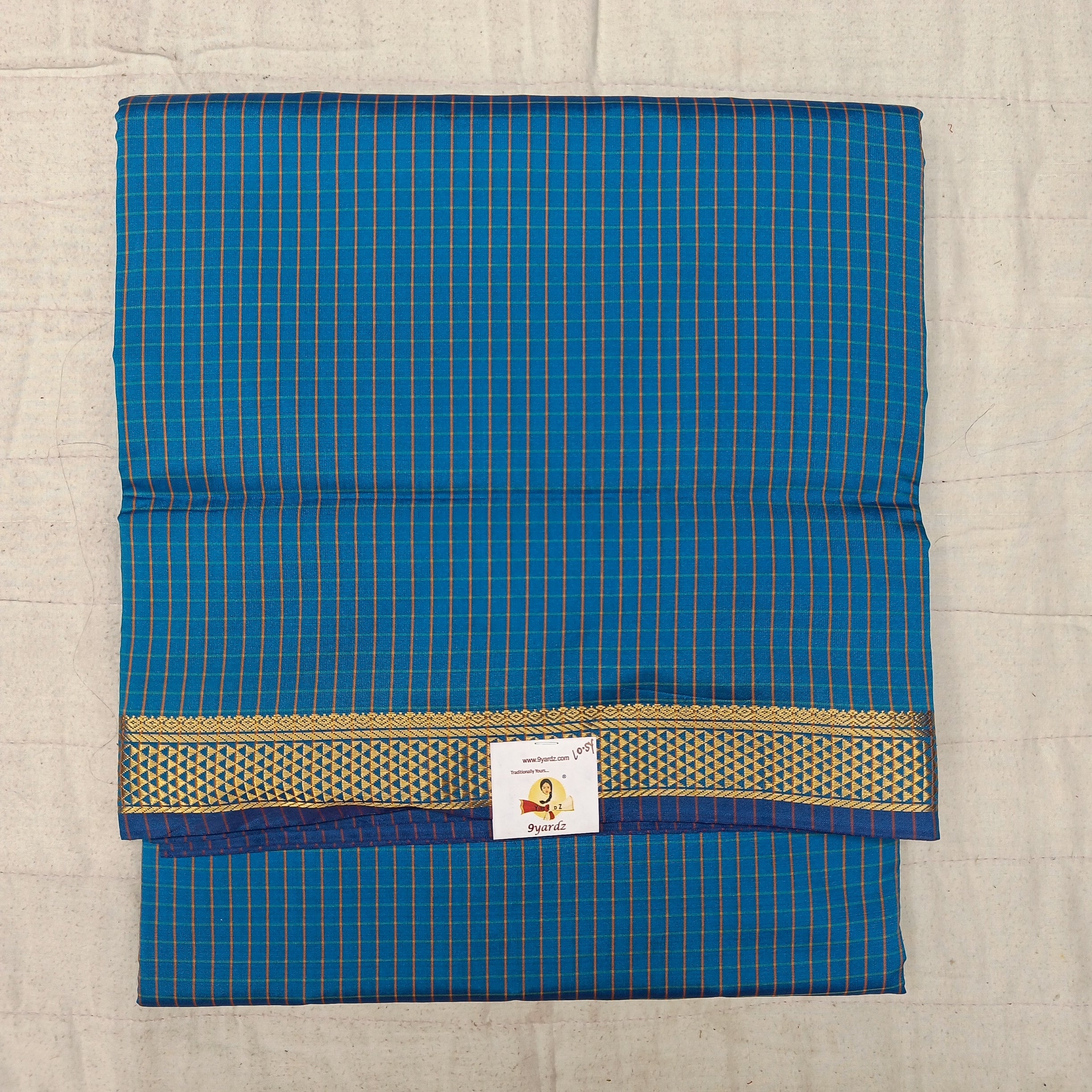 Poly silk 10.5yards madisar checked