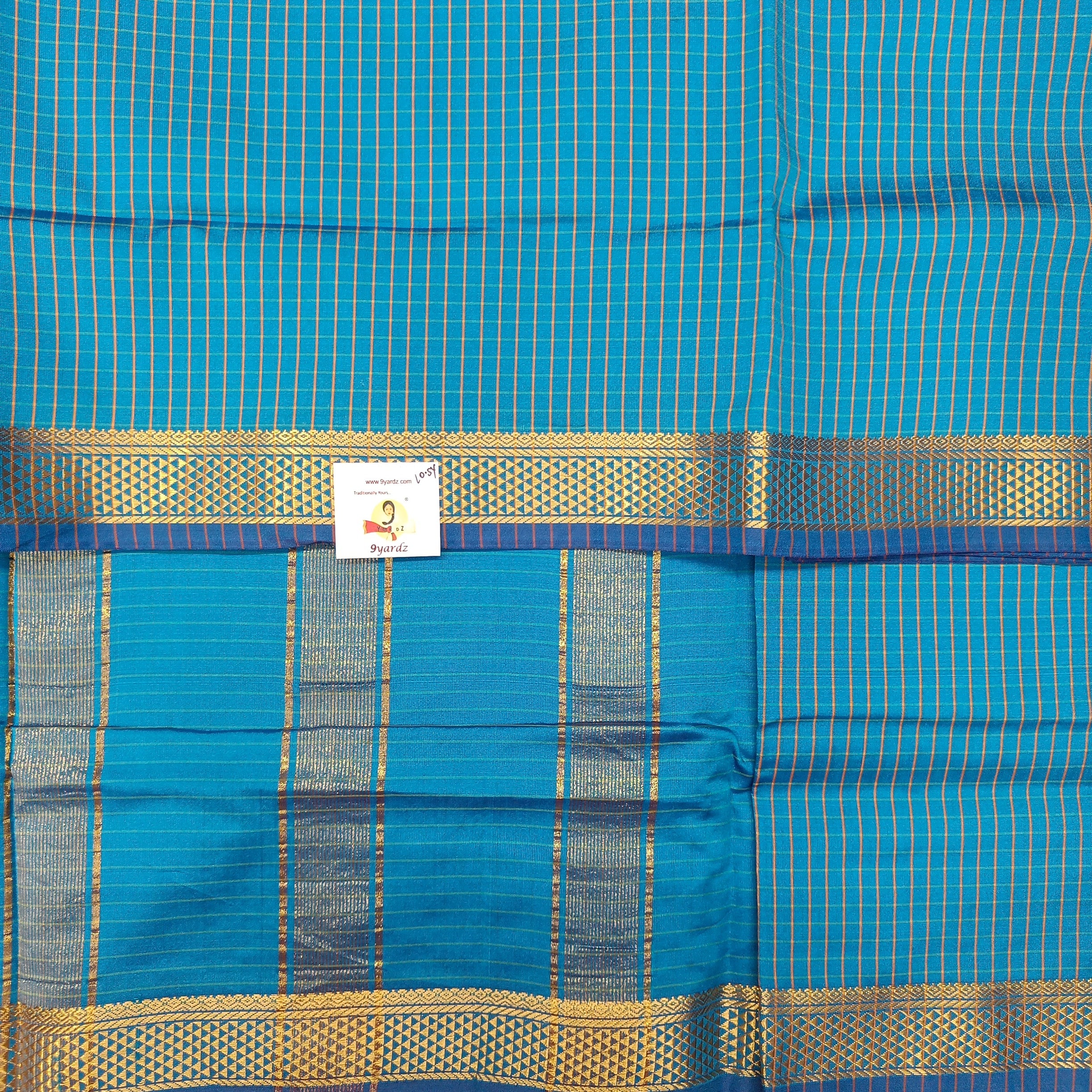 Poly silk 10.5yards madisar checked