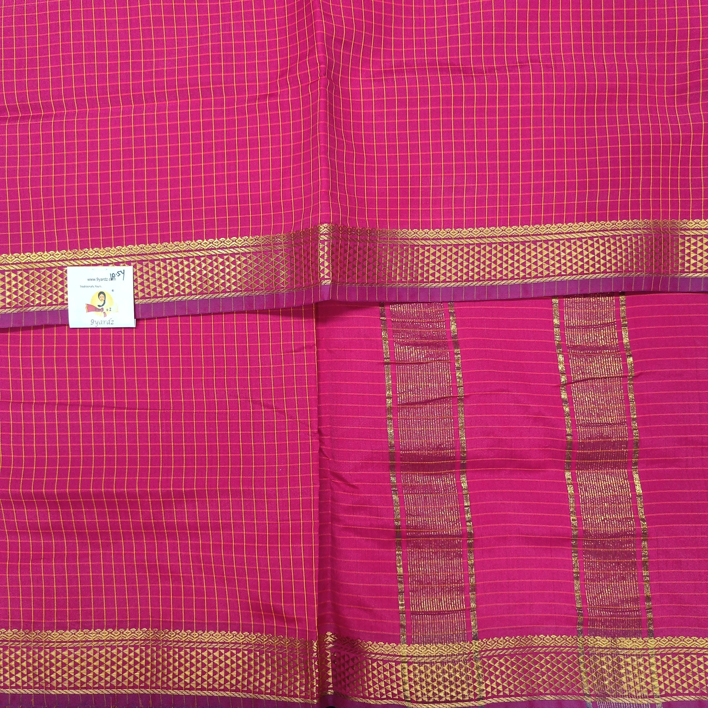 Poly silk 10.5yards madisar checked