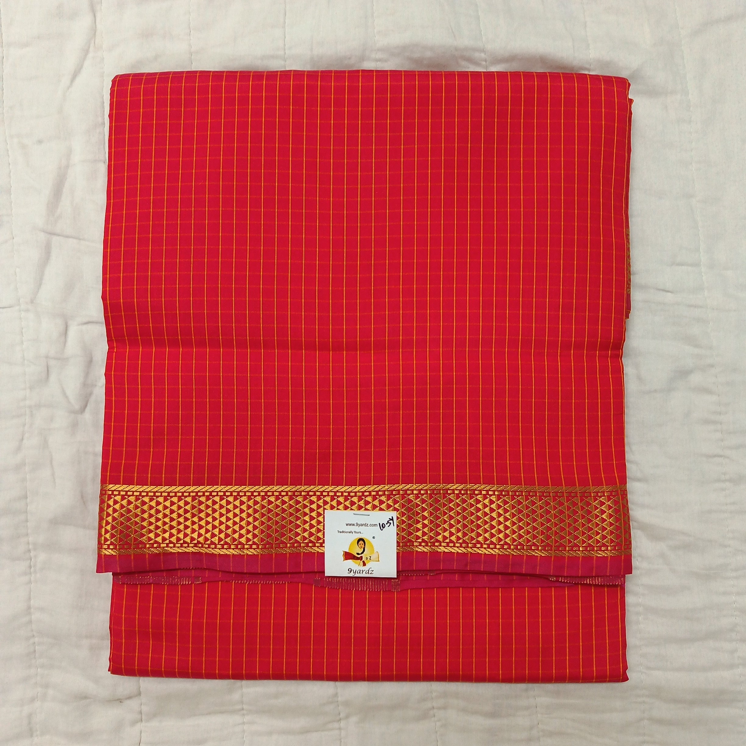 Poly silk 10.5yards madisar checked