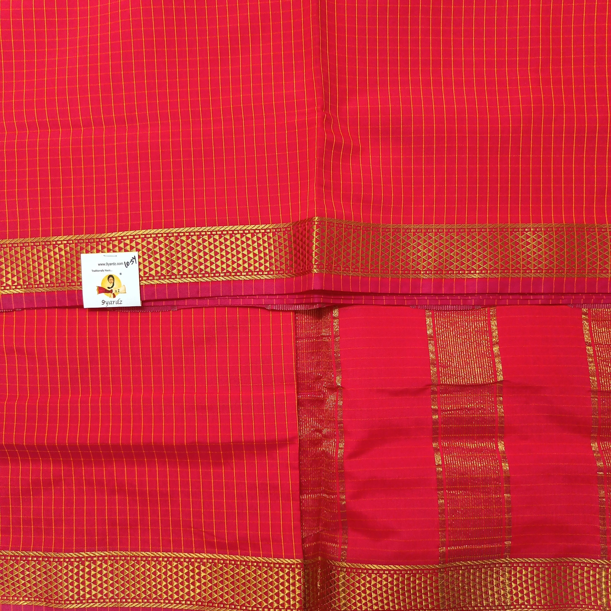 Poly silk 10.5yards madisar checked