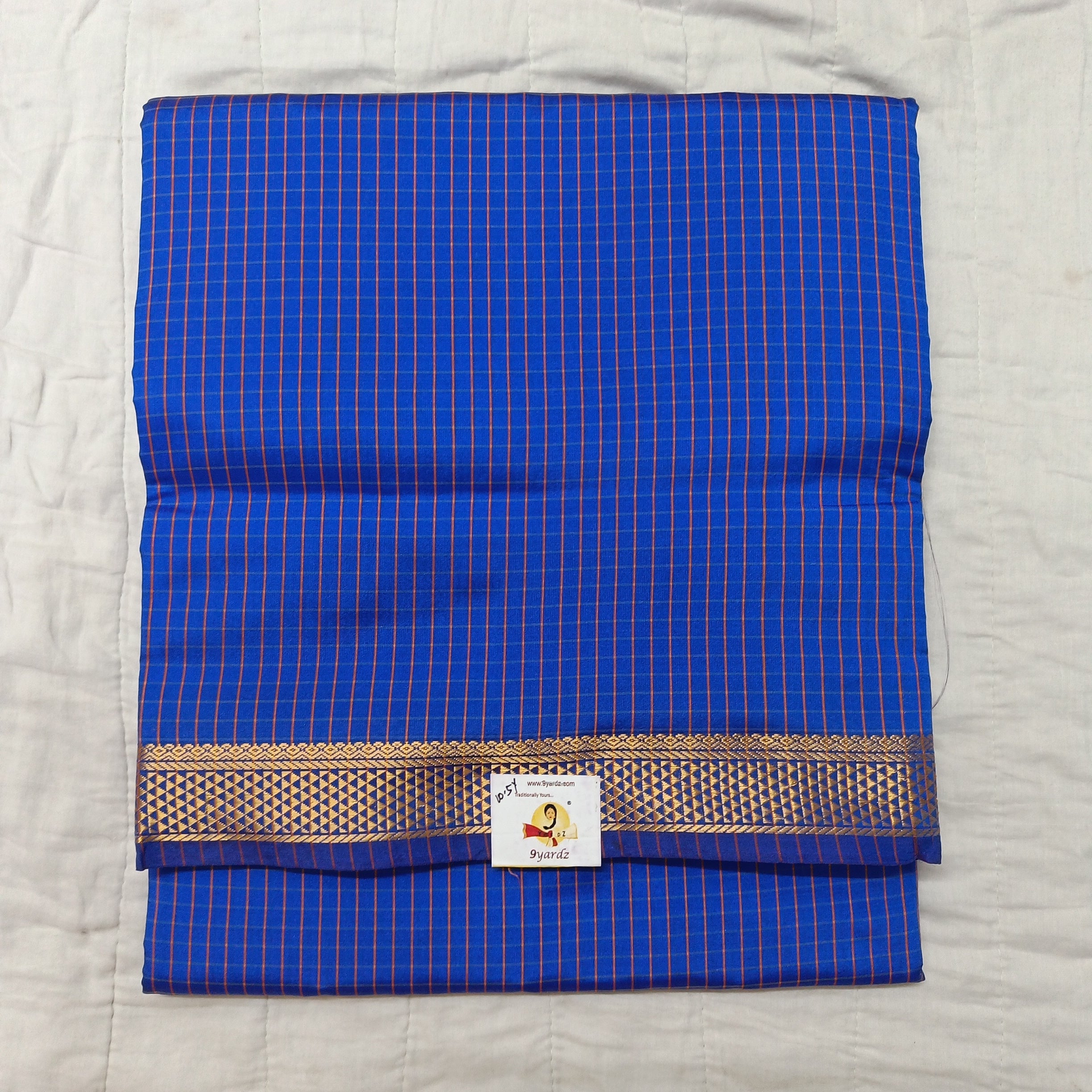 Poly silk 10.5yards madisar checked