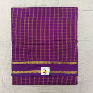 Kalyani Cotton checked madisar 9.5yardz