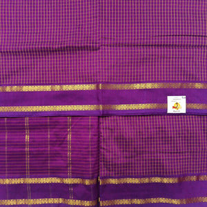 Kalyani Cotton checked madisar 9.5yardz