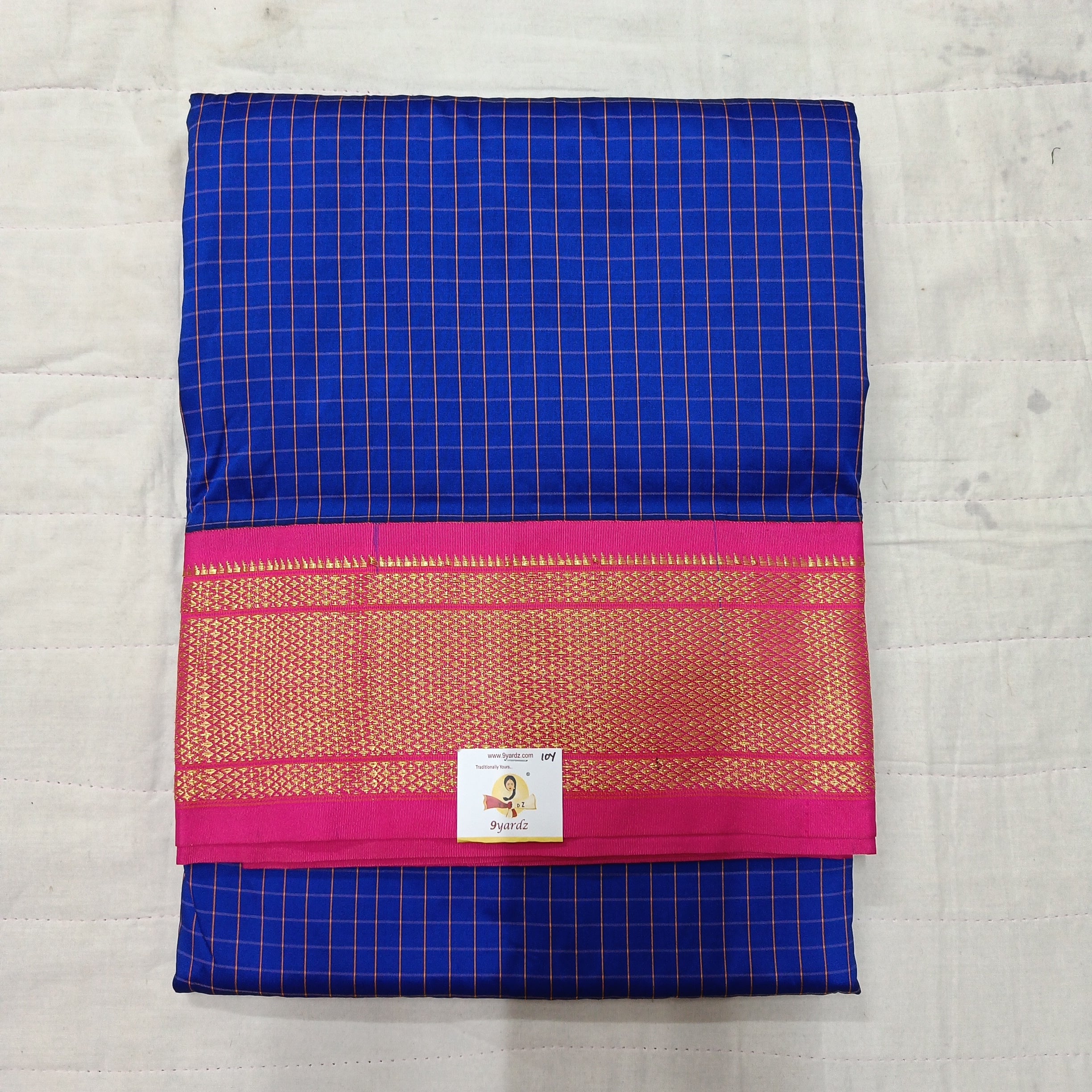 Poly silk 10yards madisar checked