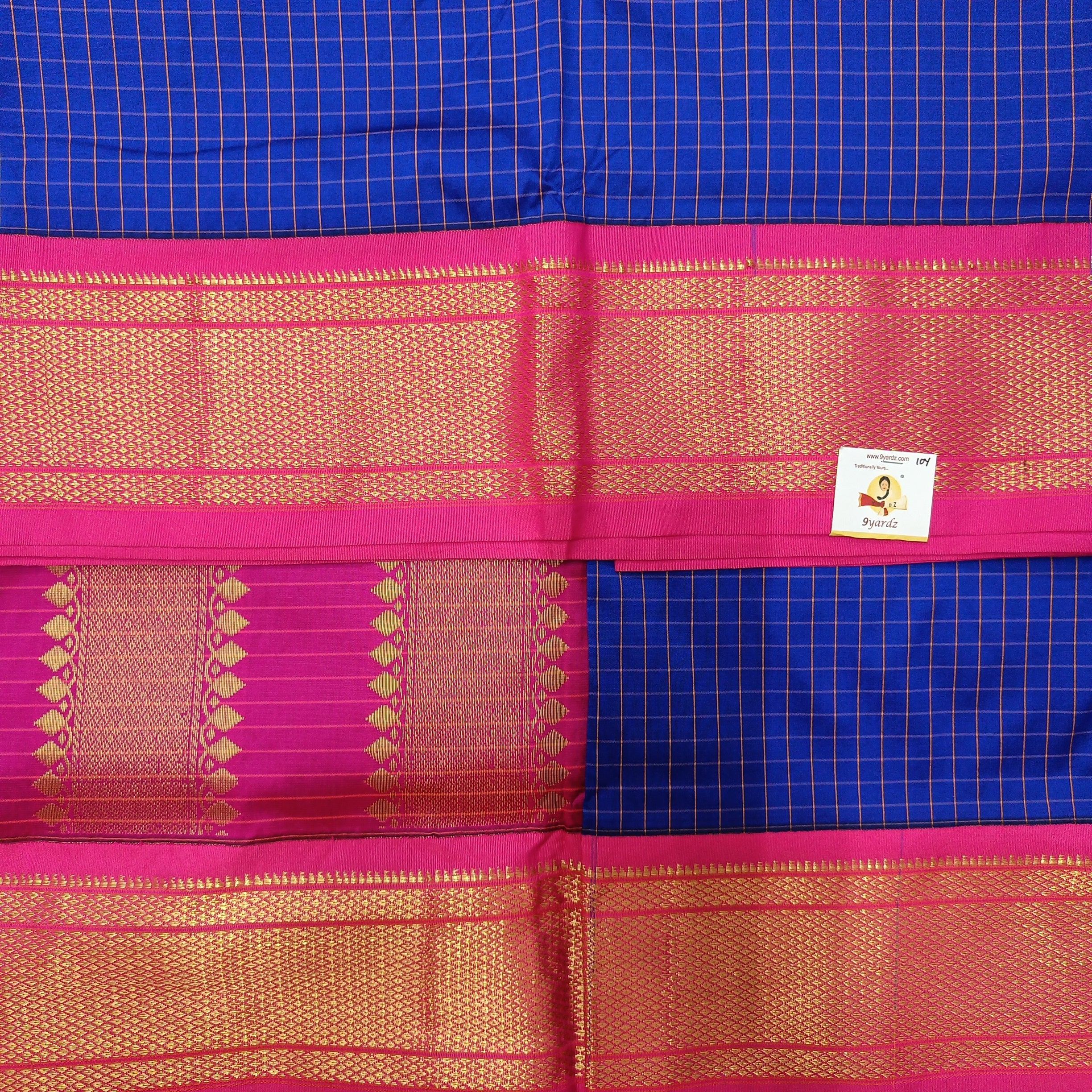 Poly silk 10yards madisar checked
