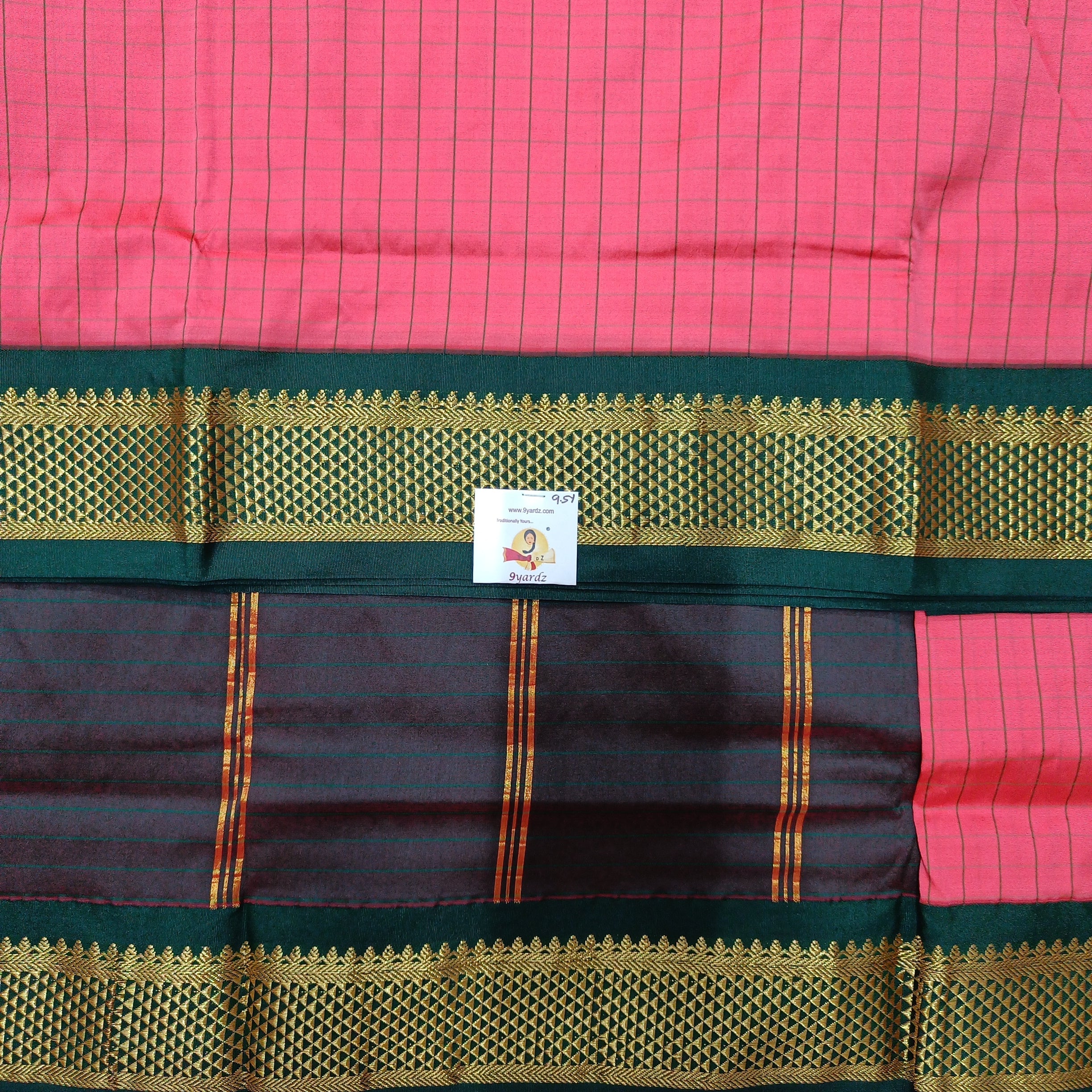 Poly silk 9.5yards madisar checked