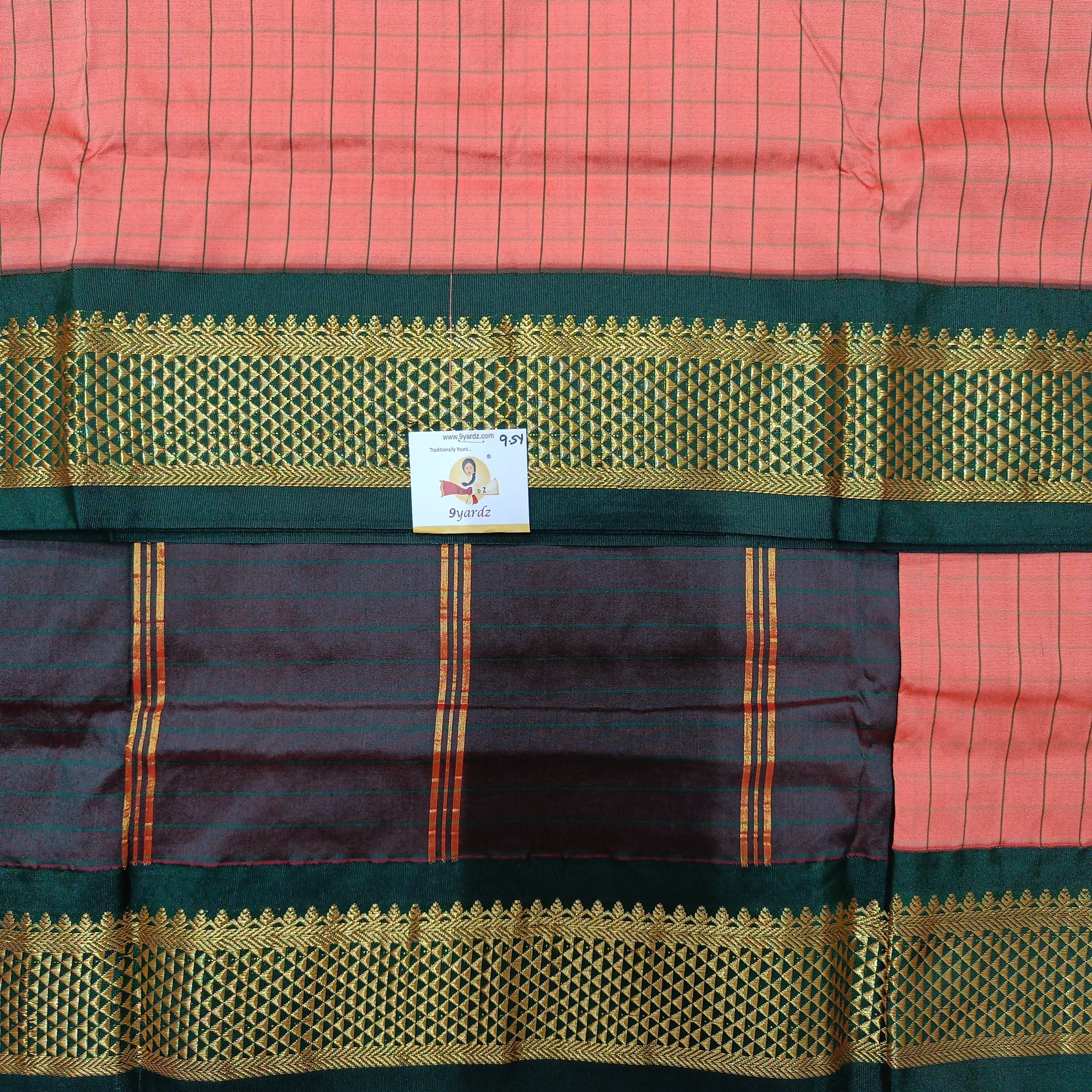 Poly silk 9.5yards madisar checked