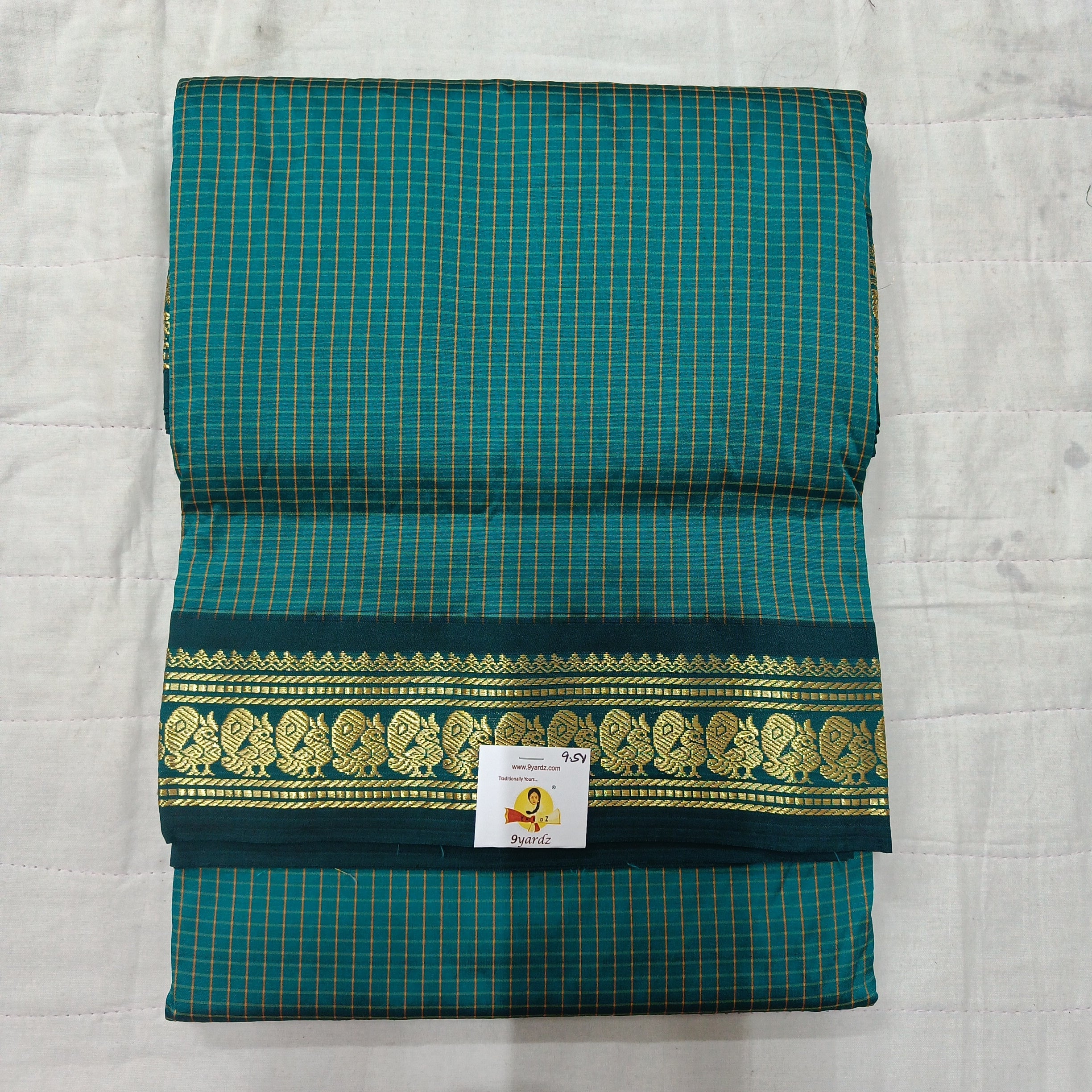 Poly silk 9.5yards madisar checked