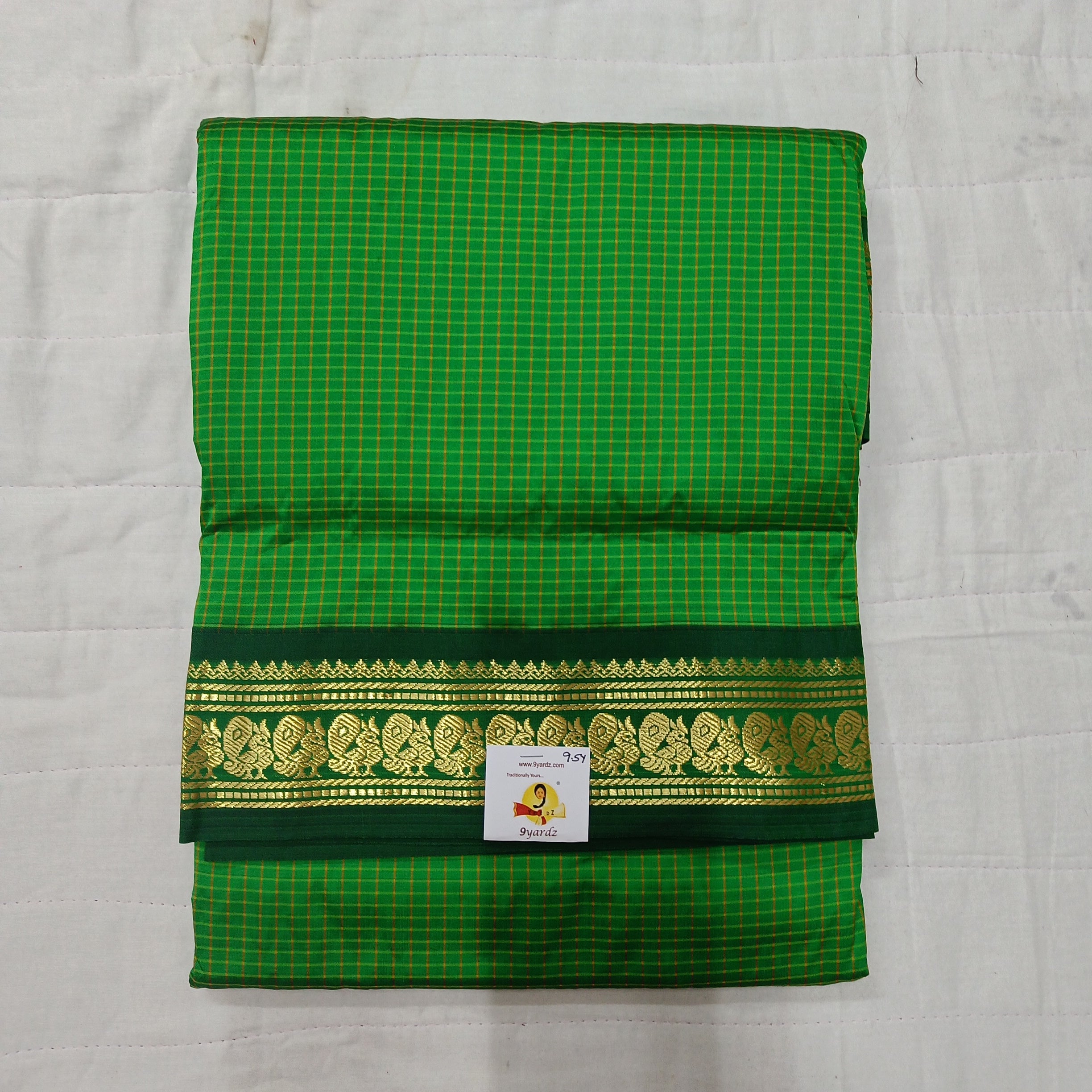 Poly silk 9.5yards madisar checked