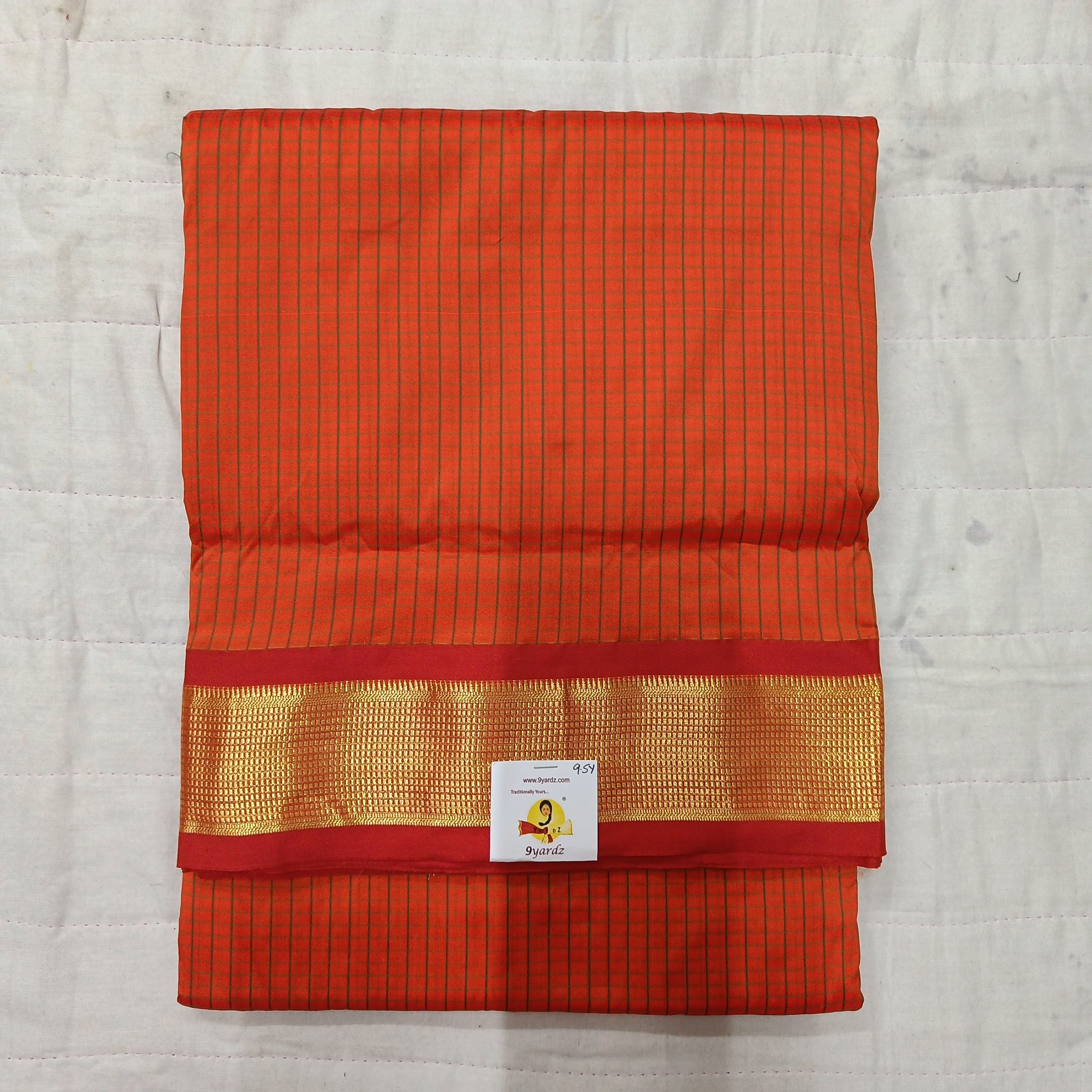 Poly silk 9.5yards madisar checked