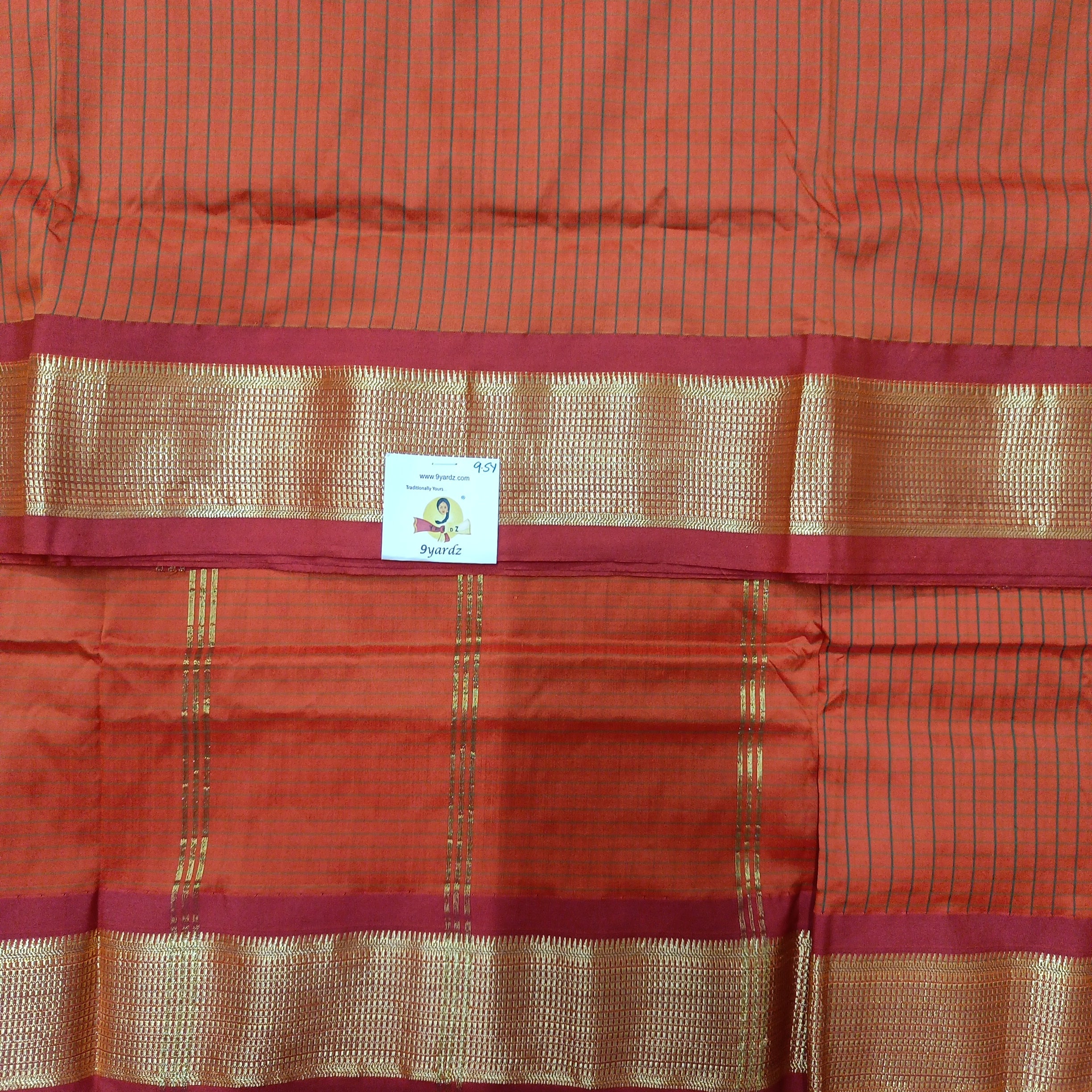 Poly silk 9.5yards madisar checked