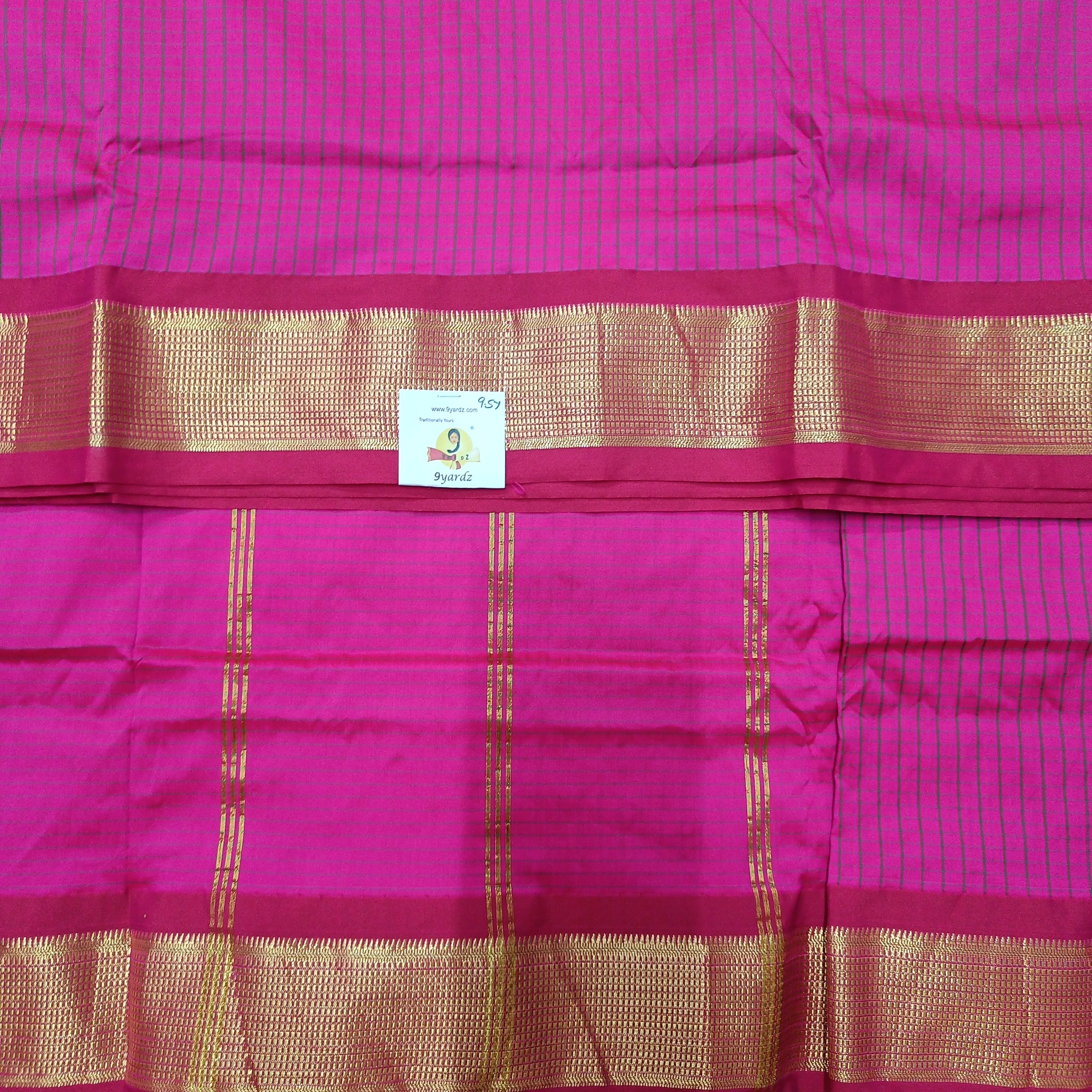 Poly silk 9.5yards madisar checked