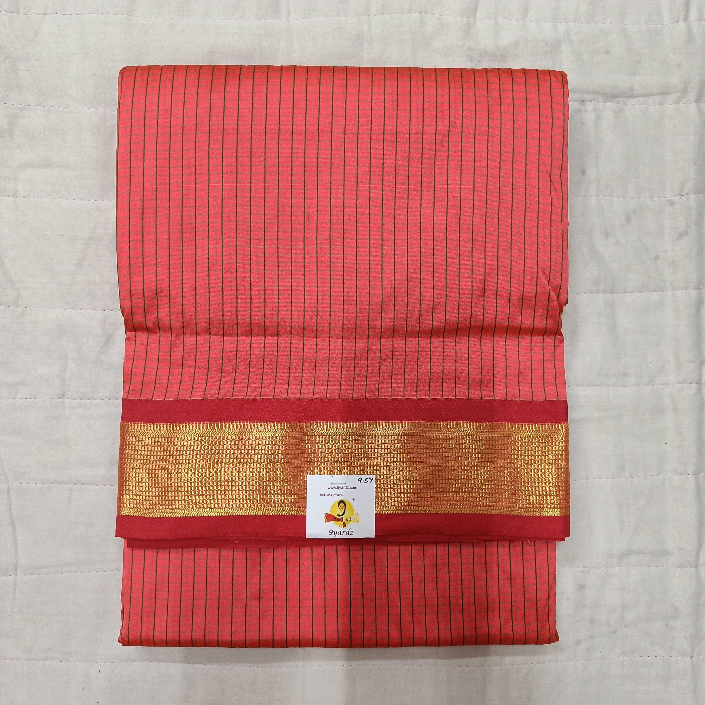 Poly silk 9.5yards madisar checked