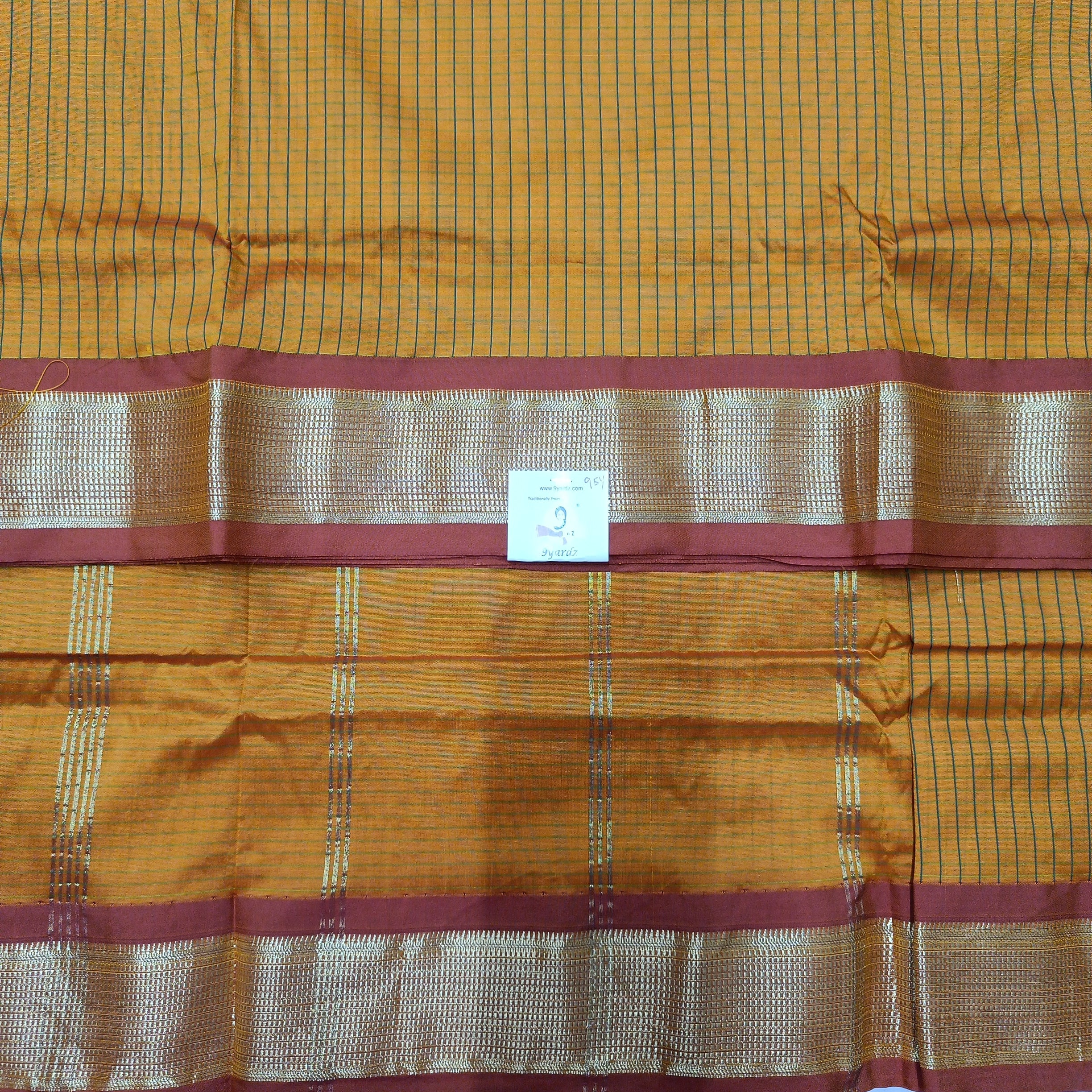 Poly silk 9.5yards madisar checked