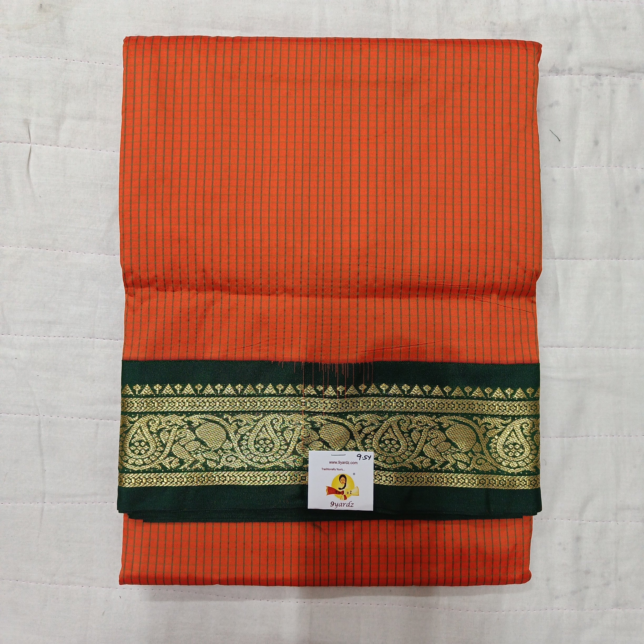 Poly silk 9.5yards madisar checked