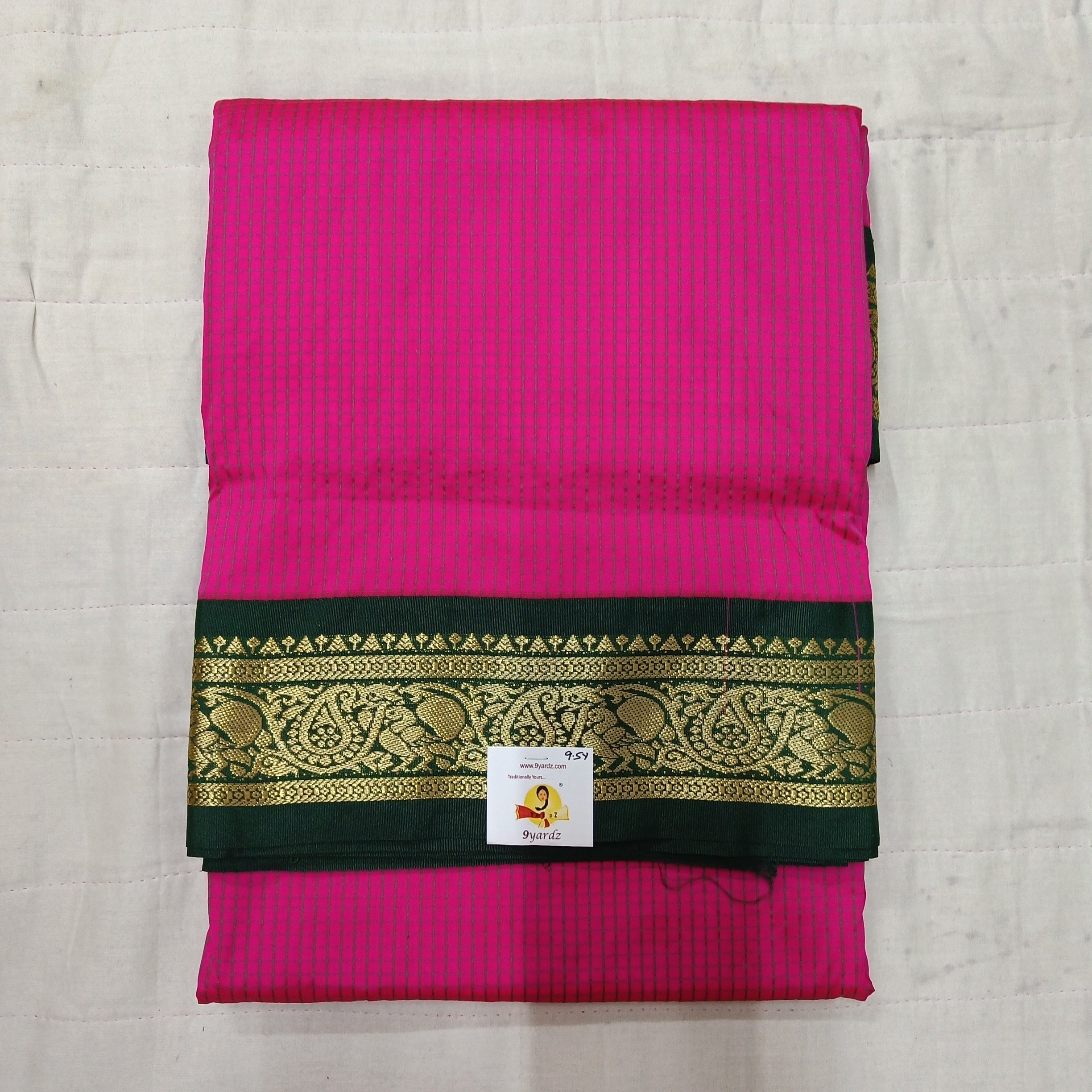Poly silk 9.5yards madisar checked