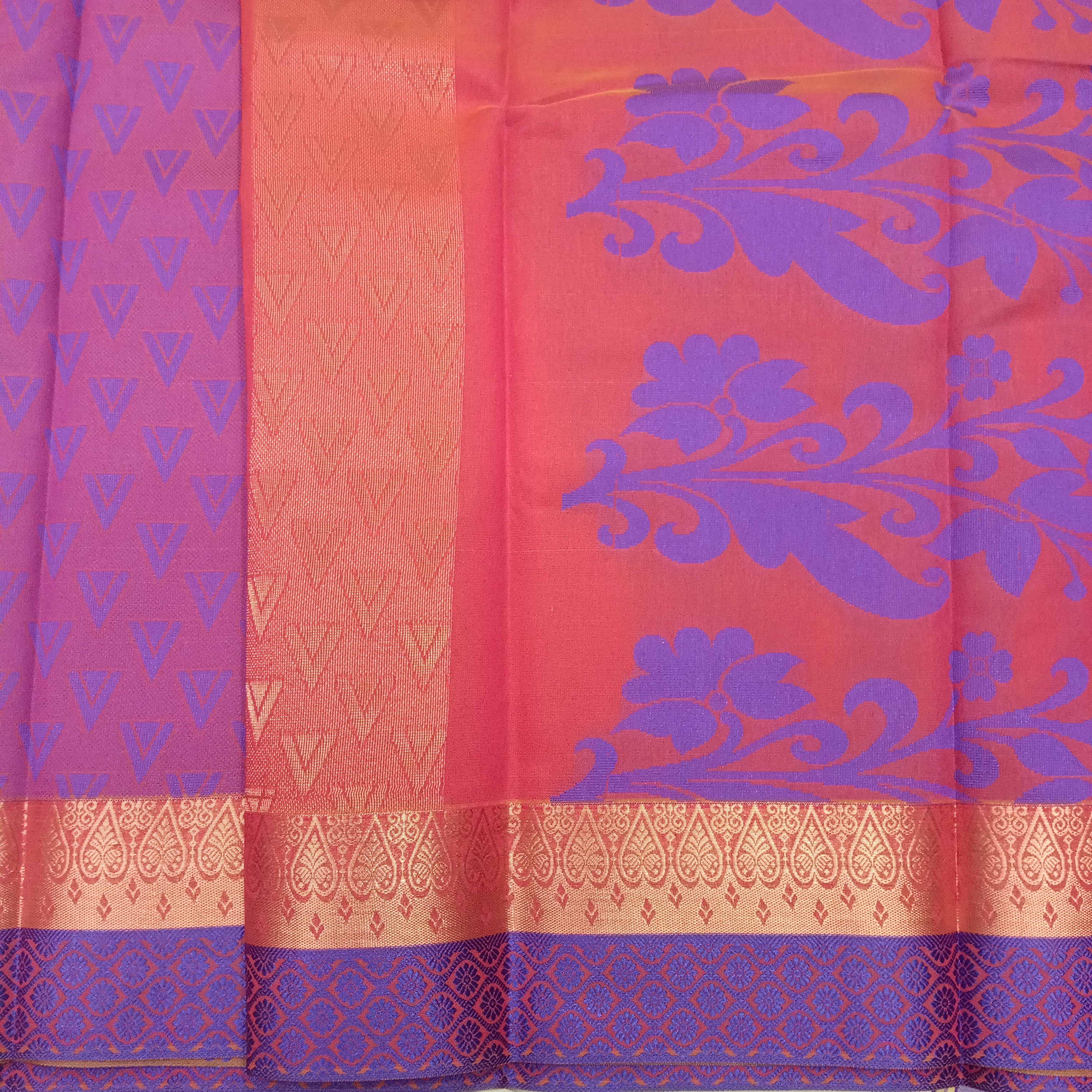 Fancy poly mix gifting sarees