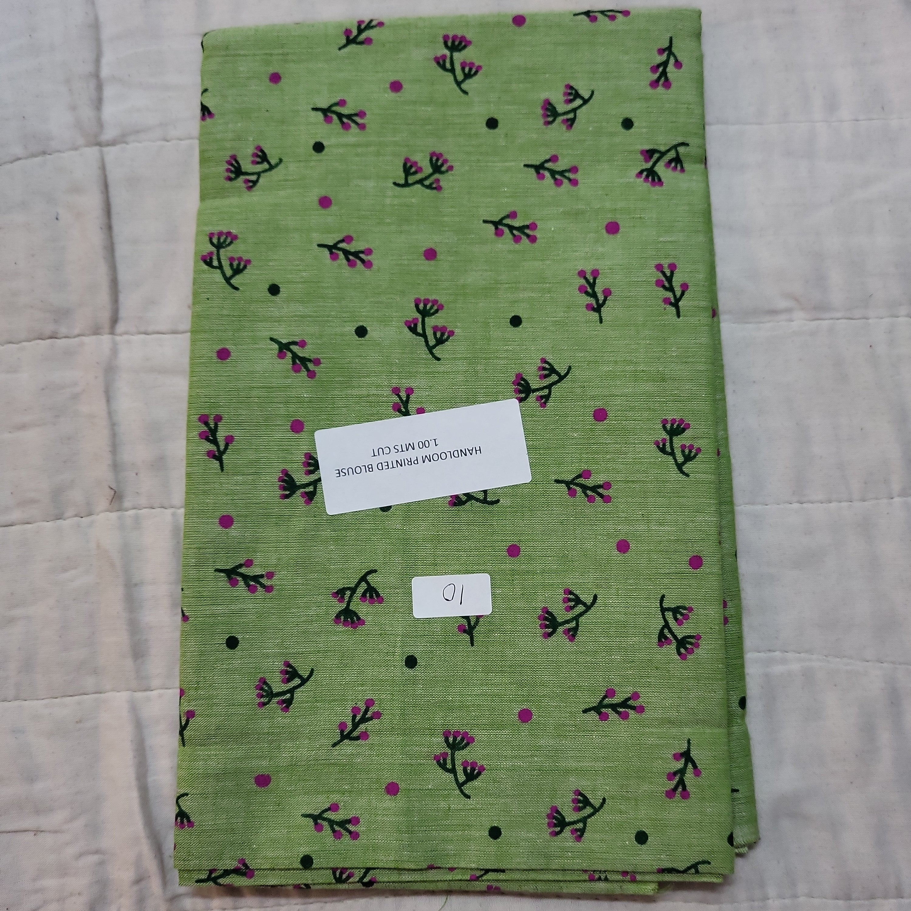 Printed cotton blouse bits