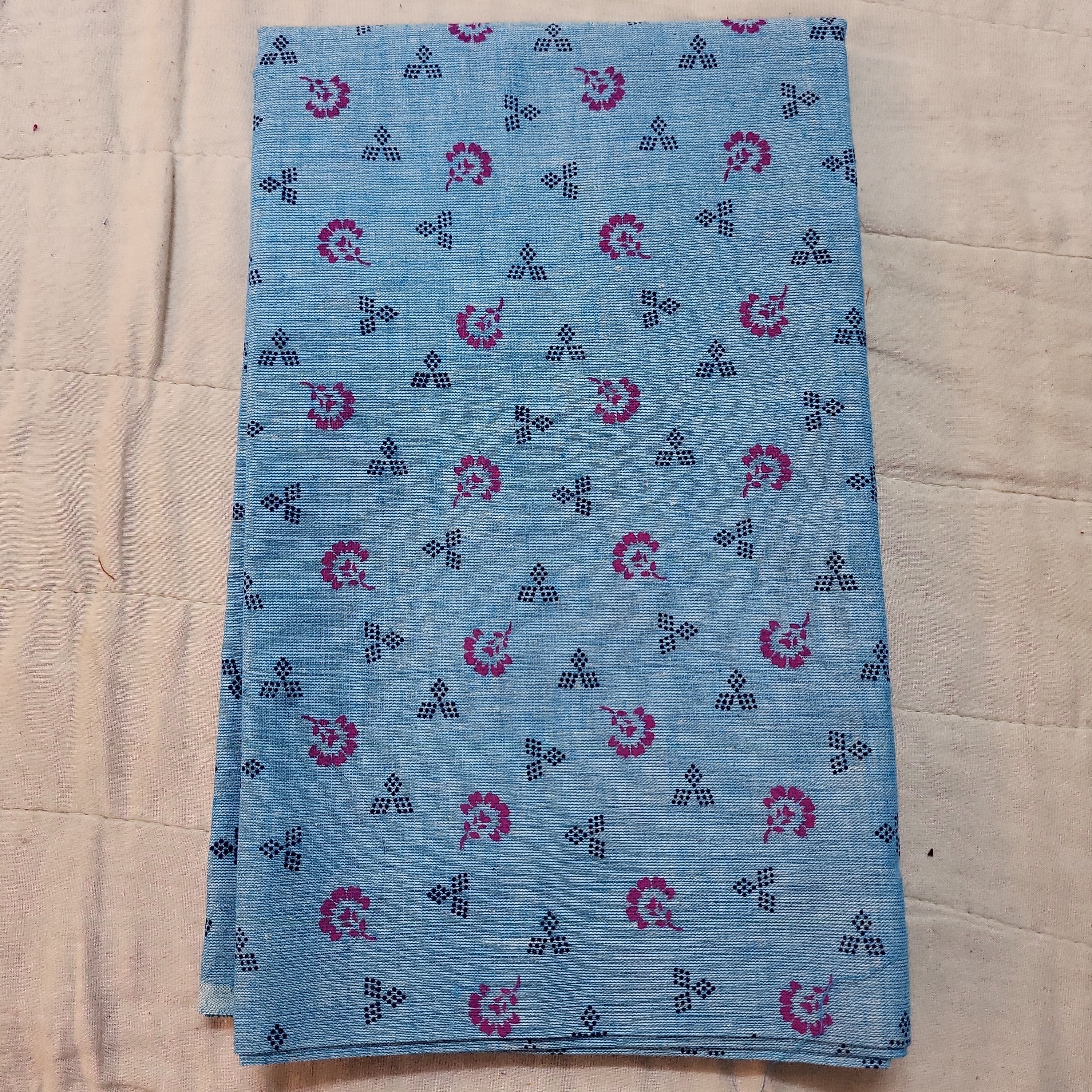 Printed cotton blouse bits