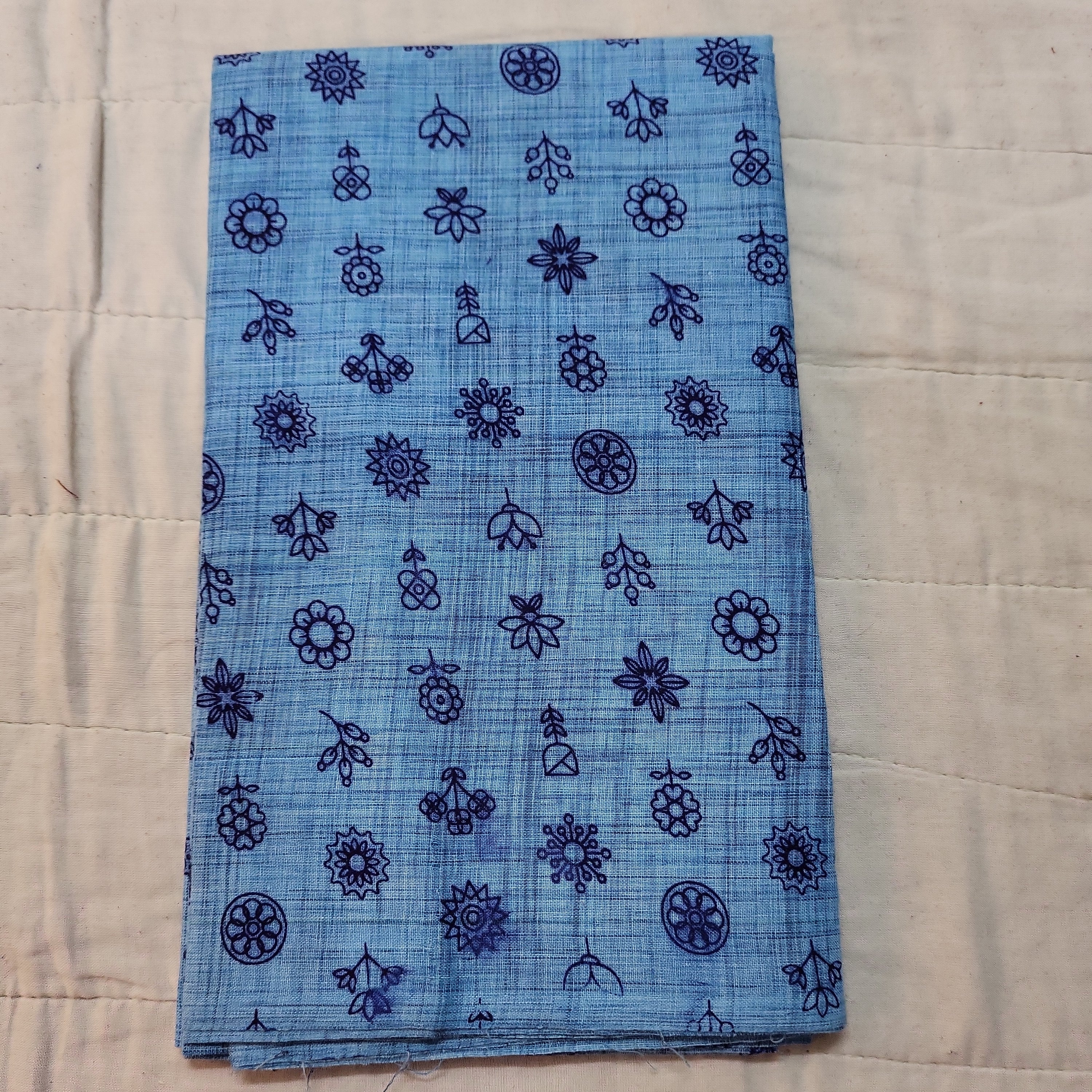 Printed cotton blouse bits