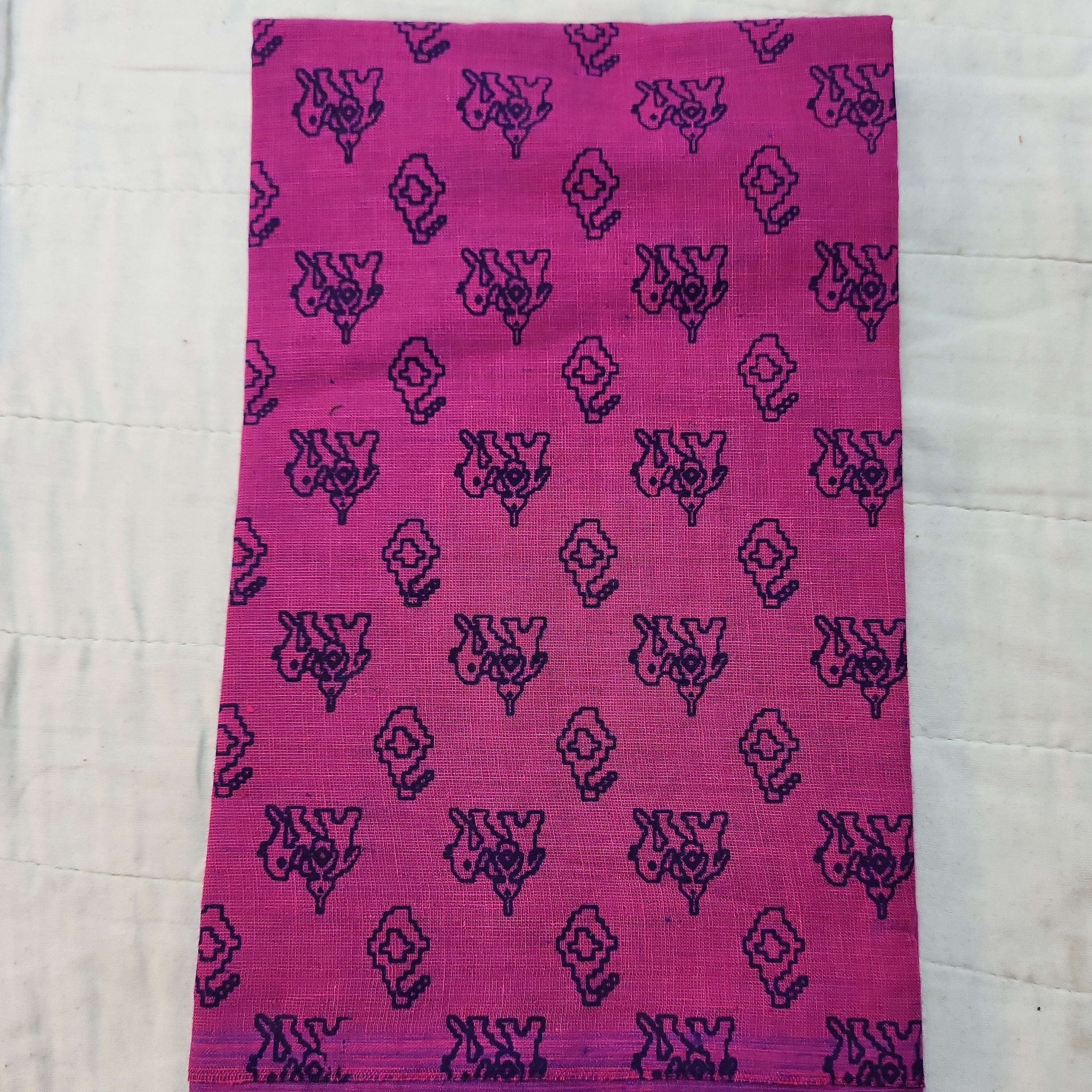 Printed cotton blouse bits