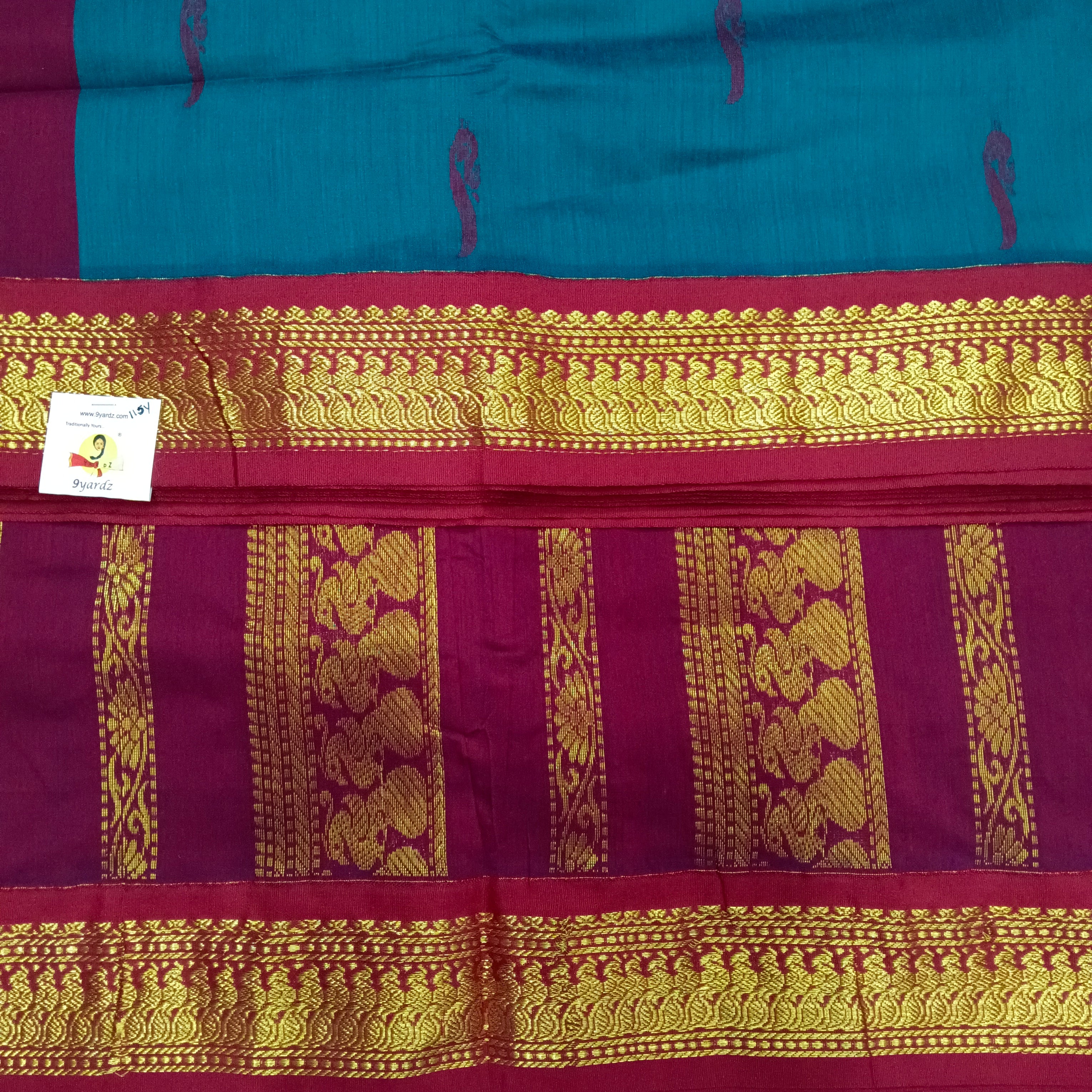 Kalyani cotton 11.5yardz(10.8mtrs)