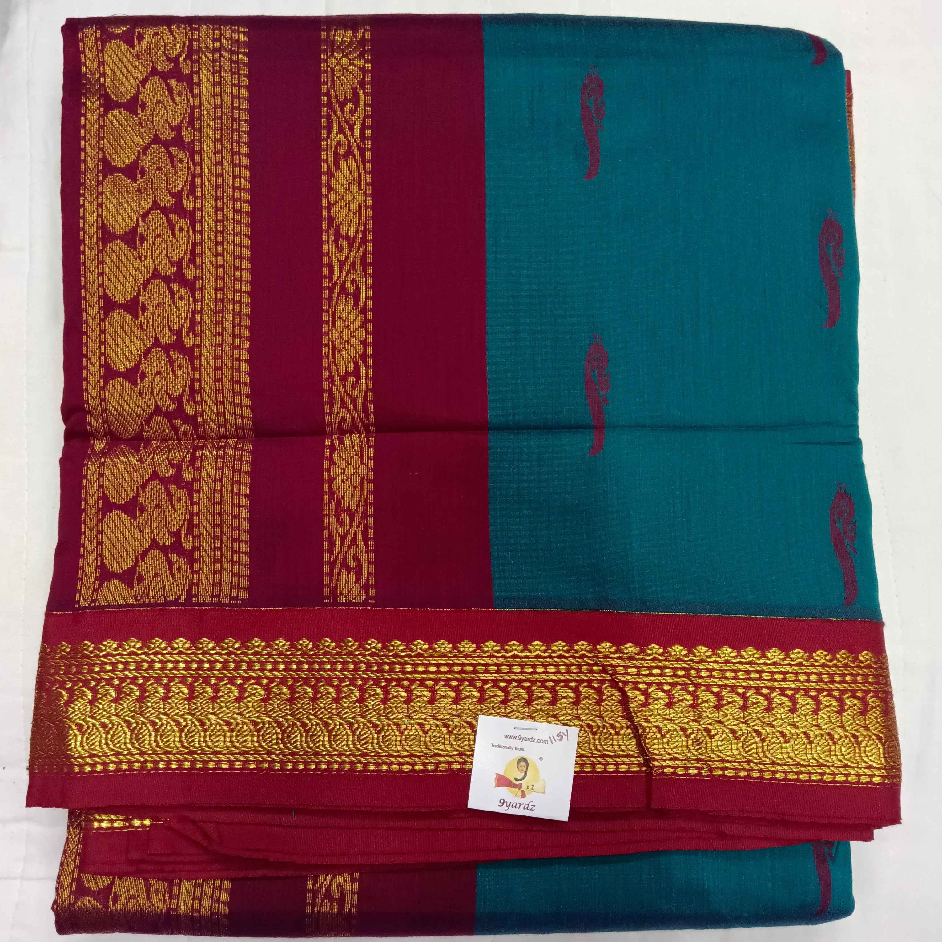 Kalyani cotton 11.5yardz(10.8mtrs)
