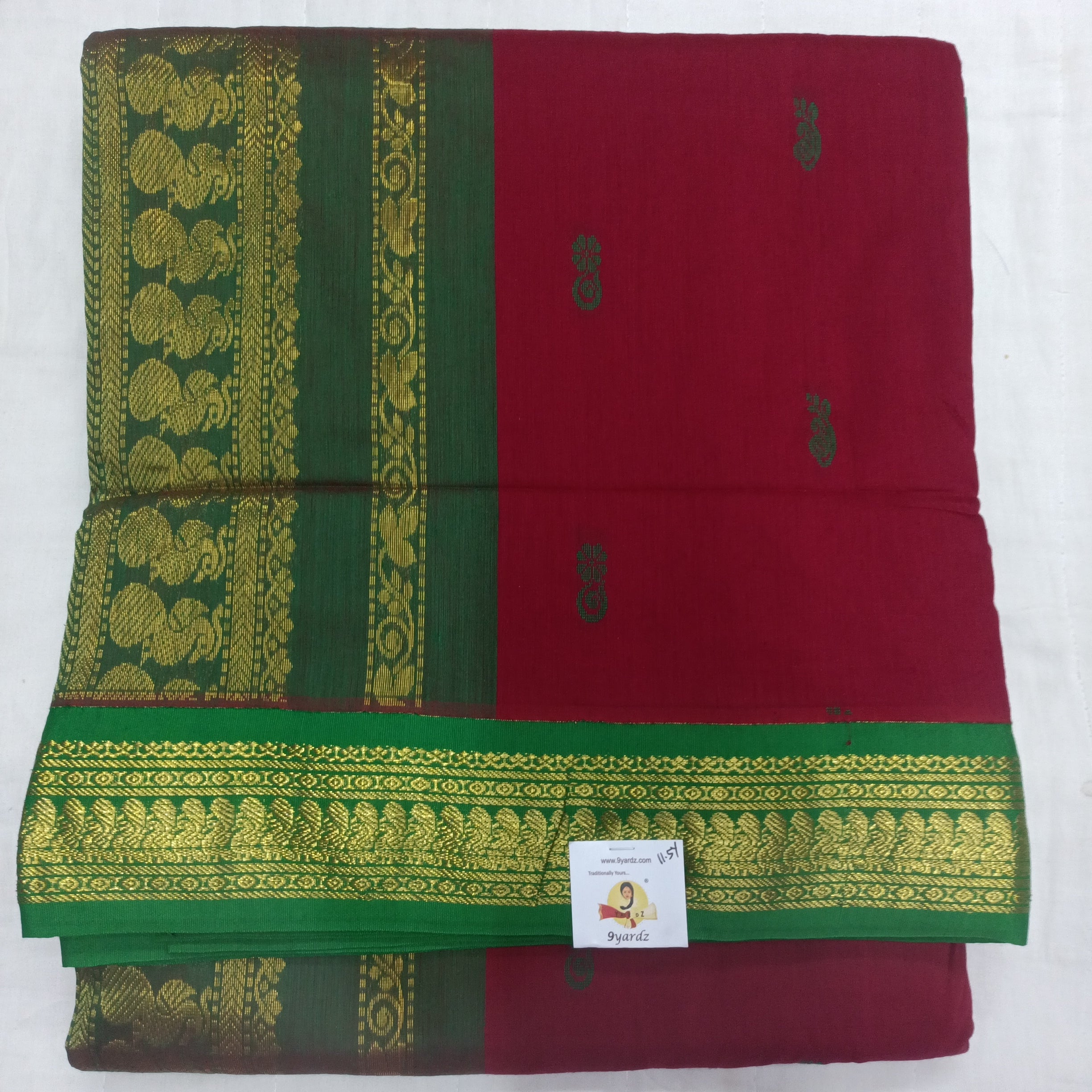 Kalyani cotton 11.5yardz(10.8mtrs)