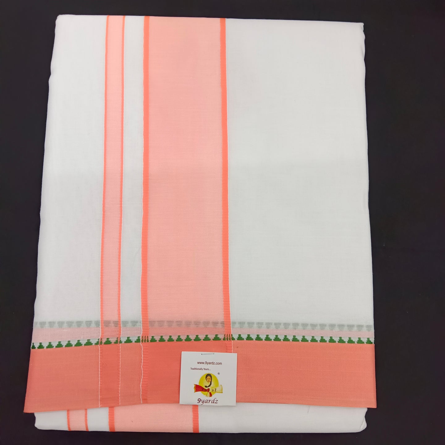 Cotton Dhothi Bleached 9*5