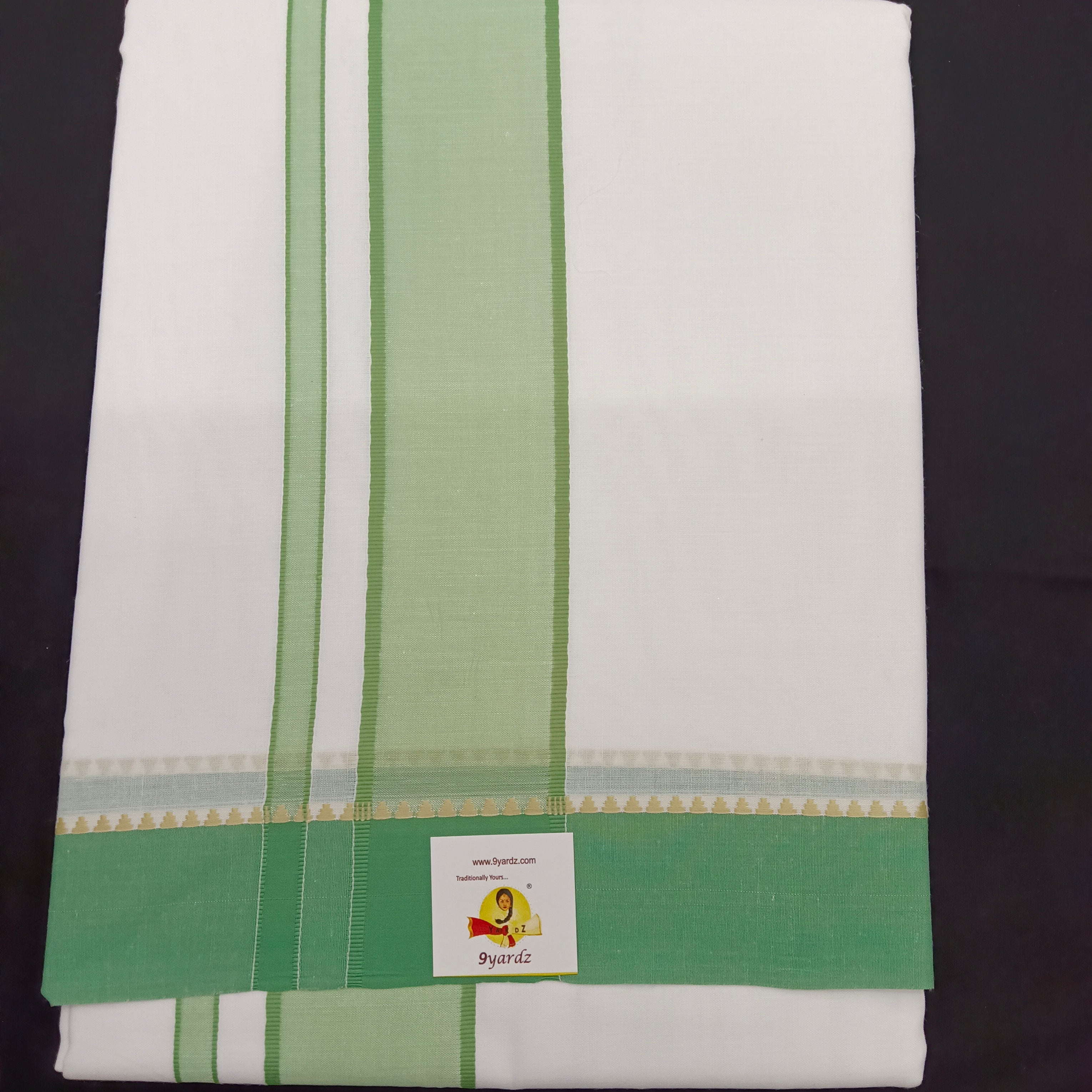 Cotton Dhothi Bleached 9*5