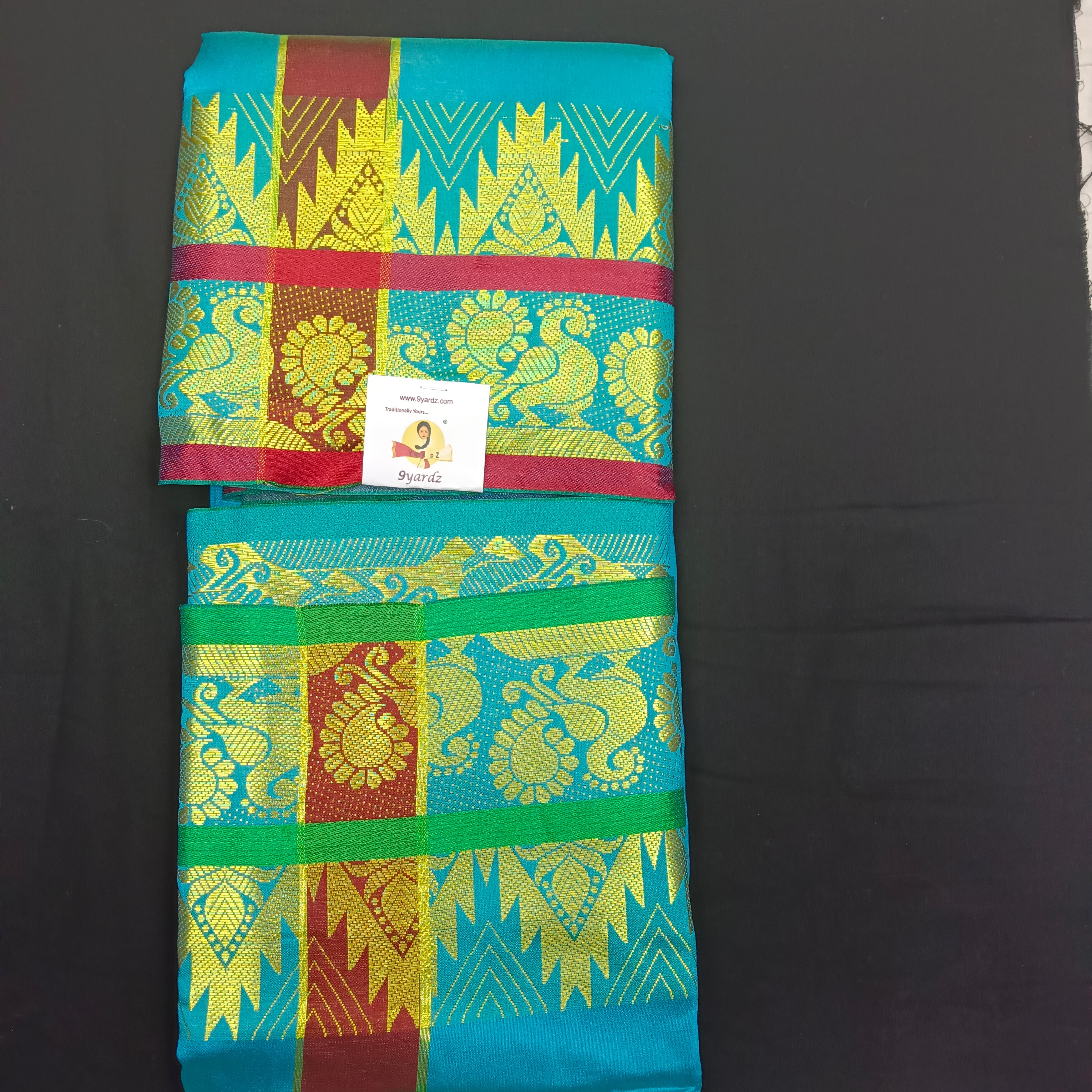 Art silk 8*4 muzham dhoti