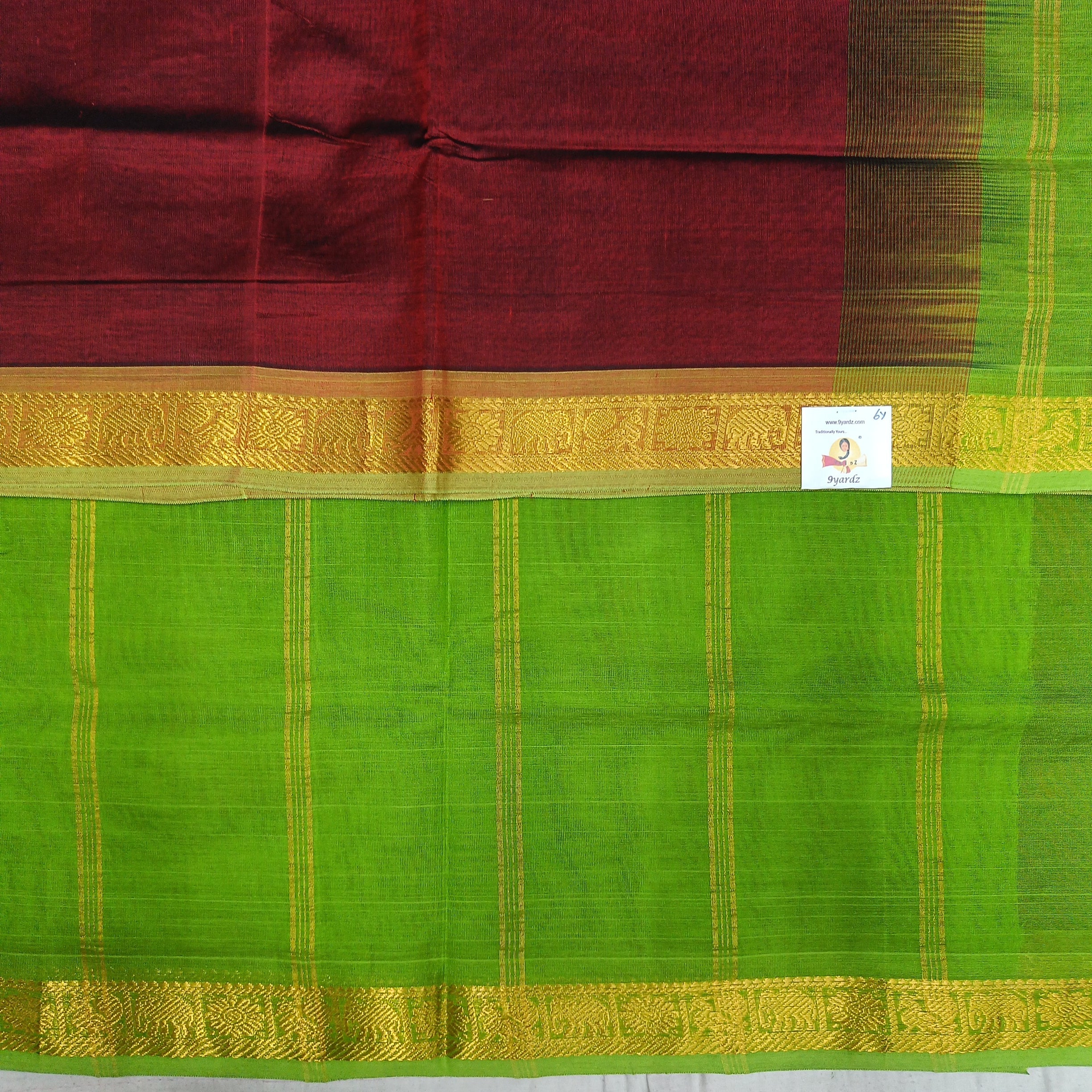 Pure silk cotton 6 yards