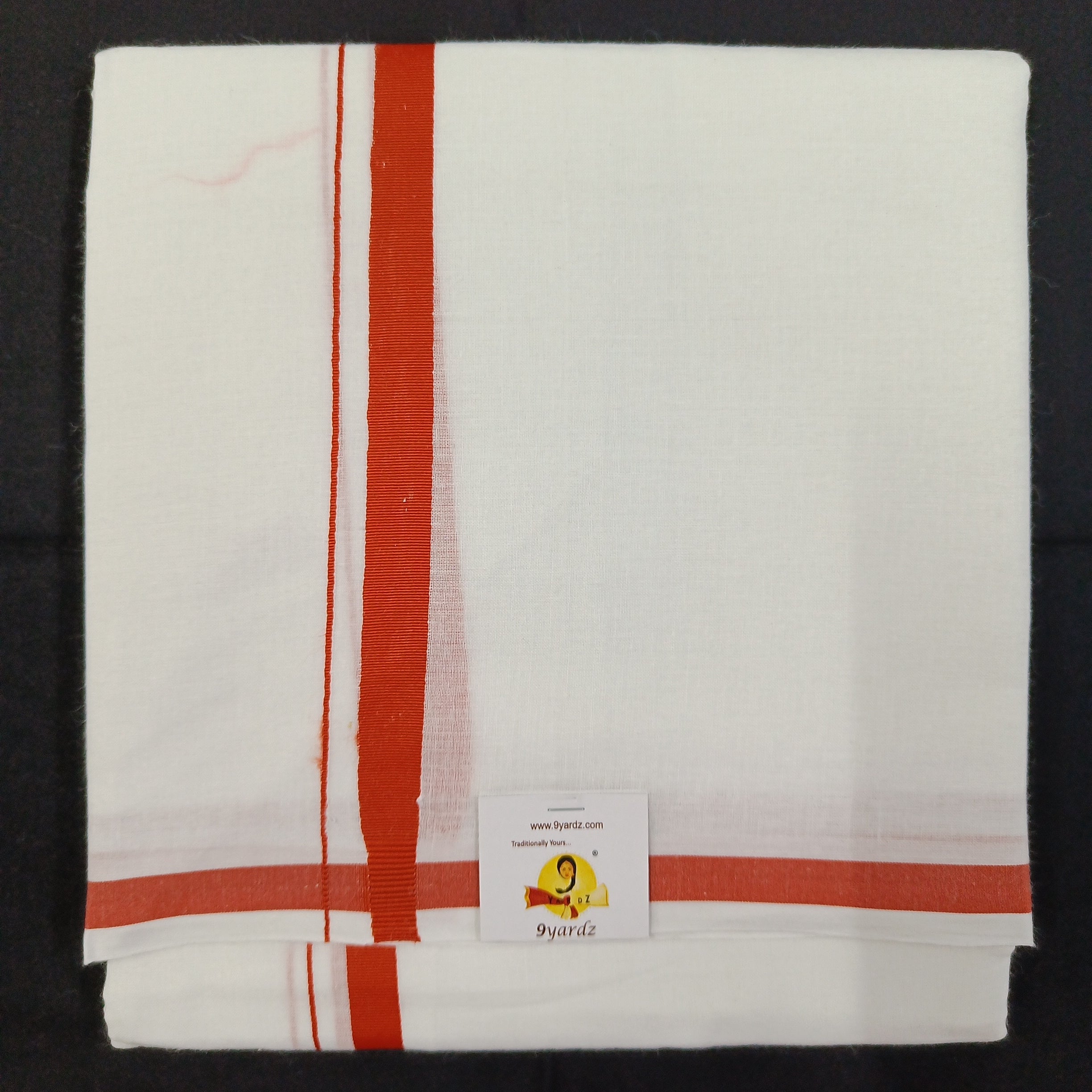 Cotton Dhothi Bleached 9*5