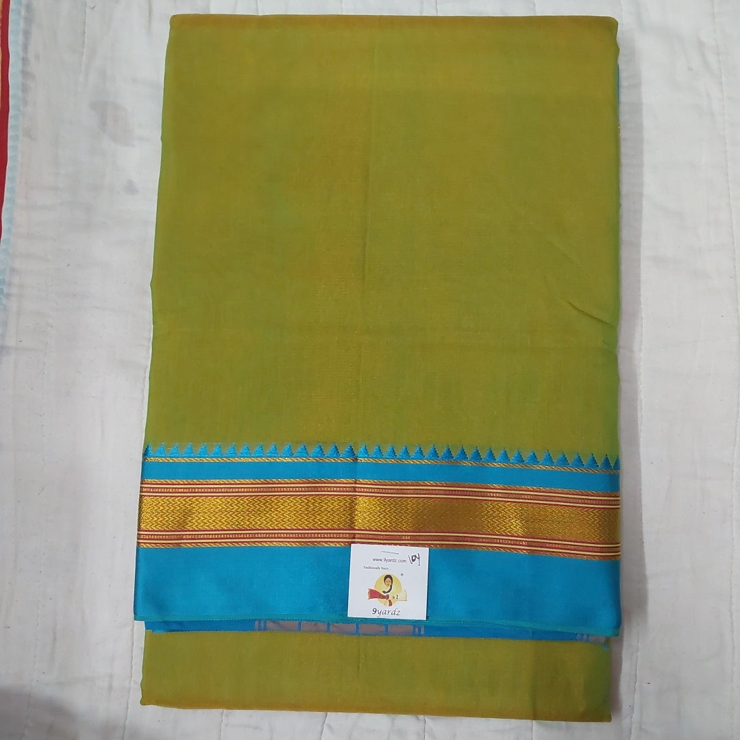 Ikkal sarees madisar plain 10yardz(with blouse)