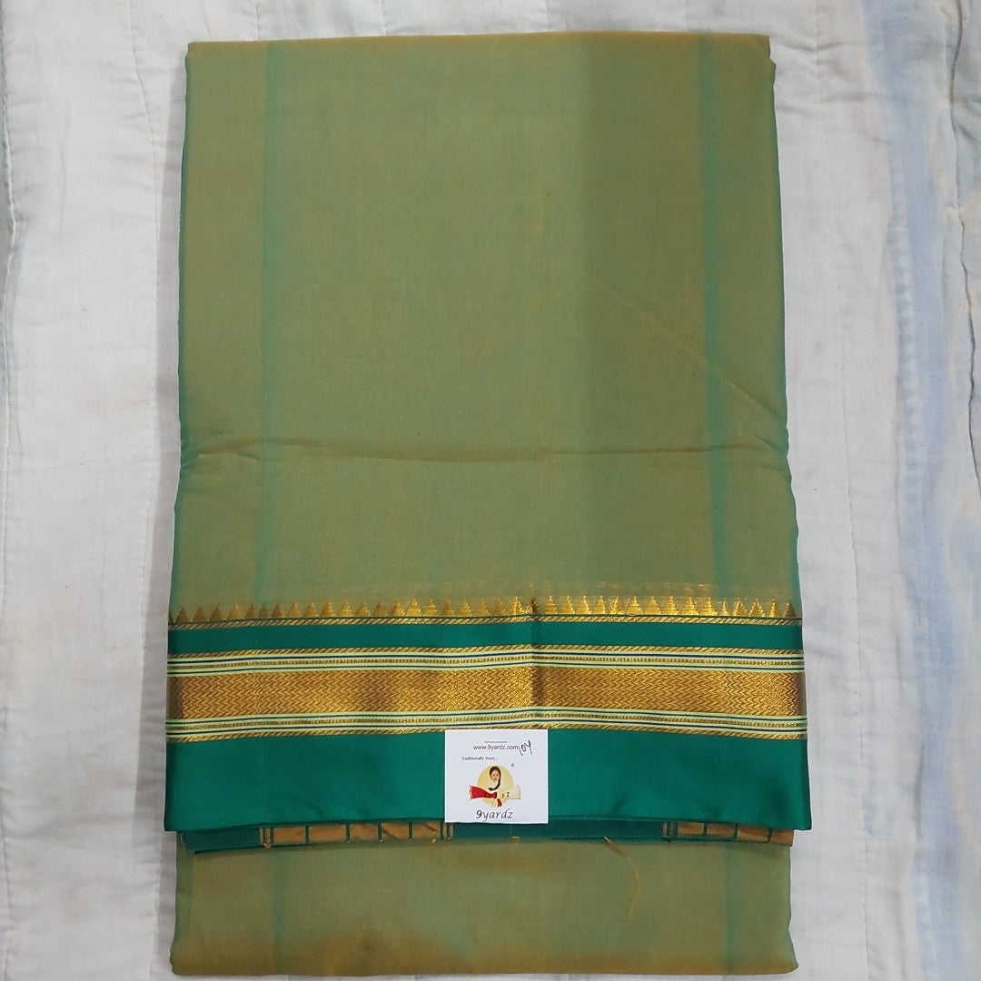Ikkal sarees madisar plain 10yardz (with blouse)
