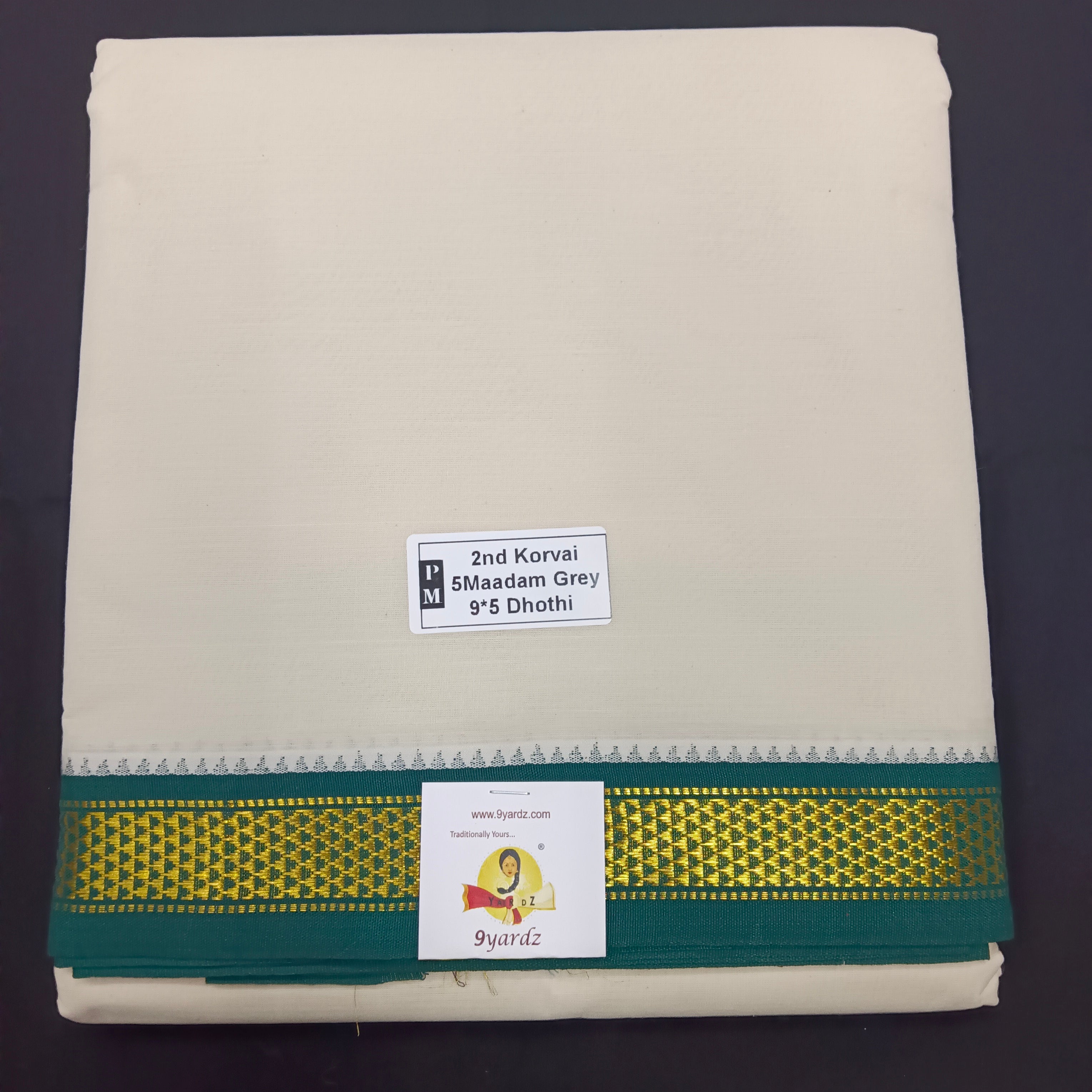 Pure cotton Muhurtham dhoti 9*5 5maadampet